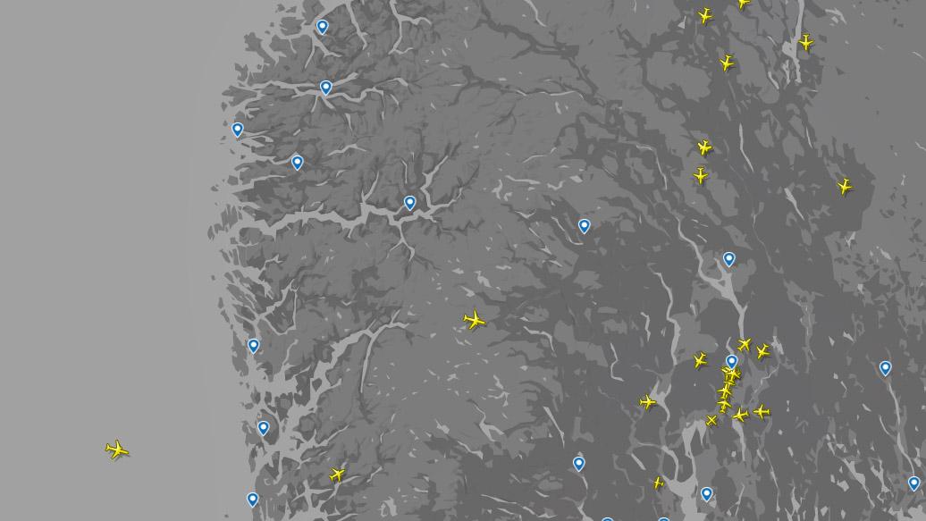 TOMT: Ingen fly i luften over Vestlandet i 8-tiden fredag morgen.