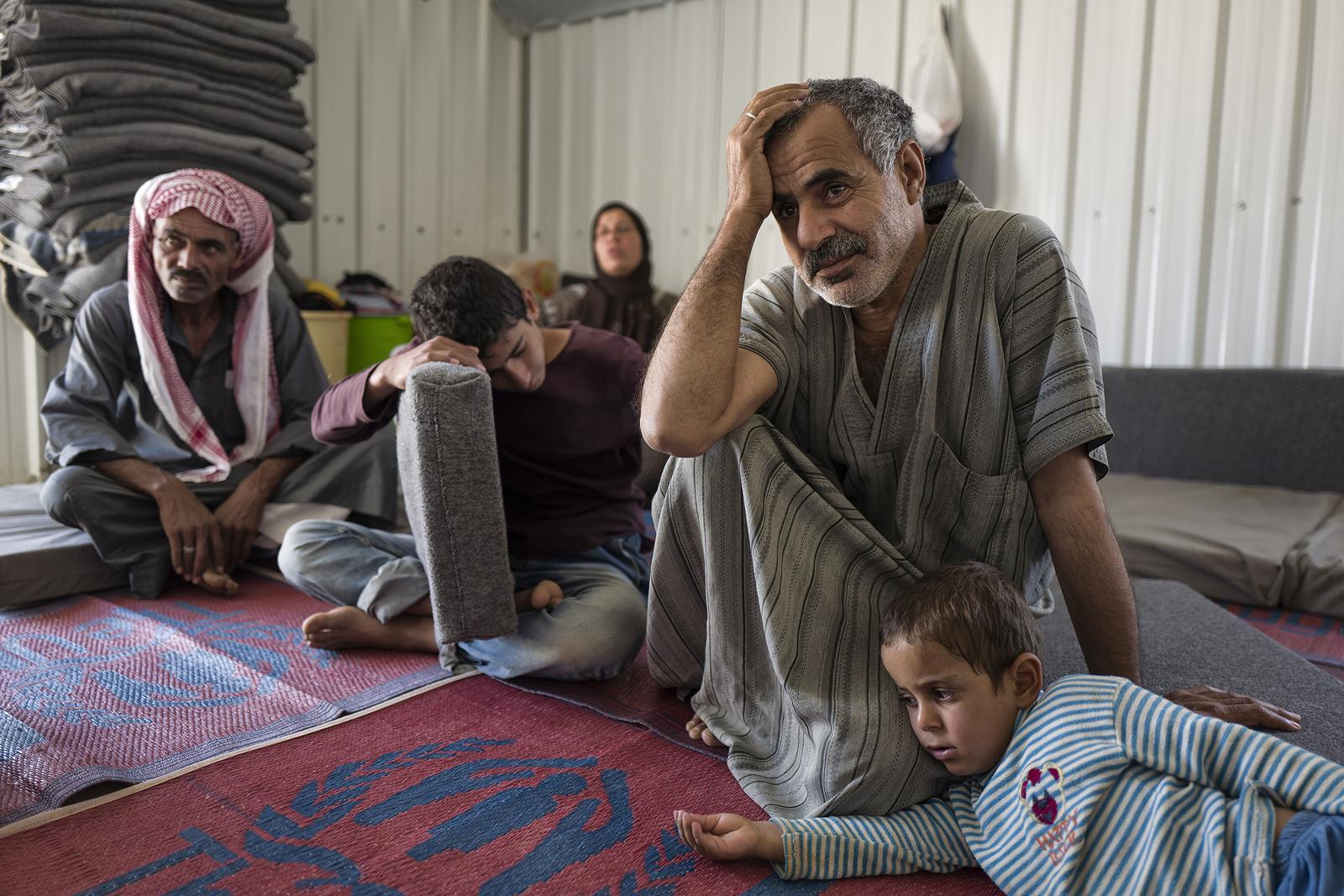 Mohammad Ahmed og hans familie flyktet fra Deir al-Zour i Syria og over grensen til Azraq-flyktningleiren i Jordan. 