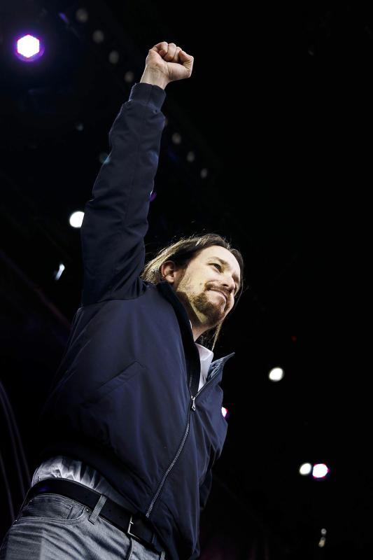 OPPRØRET: Pablo Iglesias leder Unidos Podemos, som er tredje største blokk etter nyvalget i Spania. "Dersom Podemos får regjeringsmakt, vil det få konsekvenser for Spanias EU-politikk", mener BT.