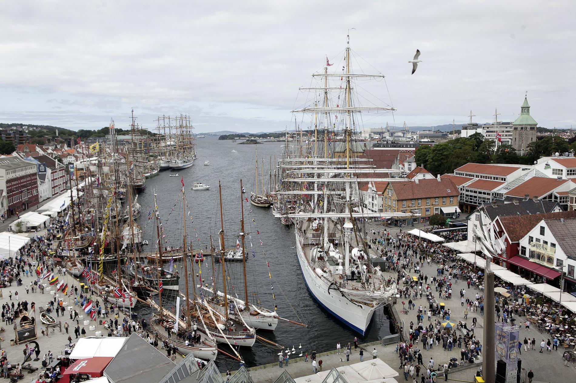 Slik så det ut i Vågen sist Stavanger var vertshavn under Tall Ships Races i 2011.
