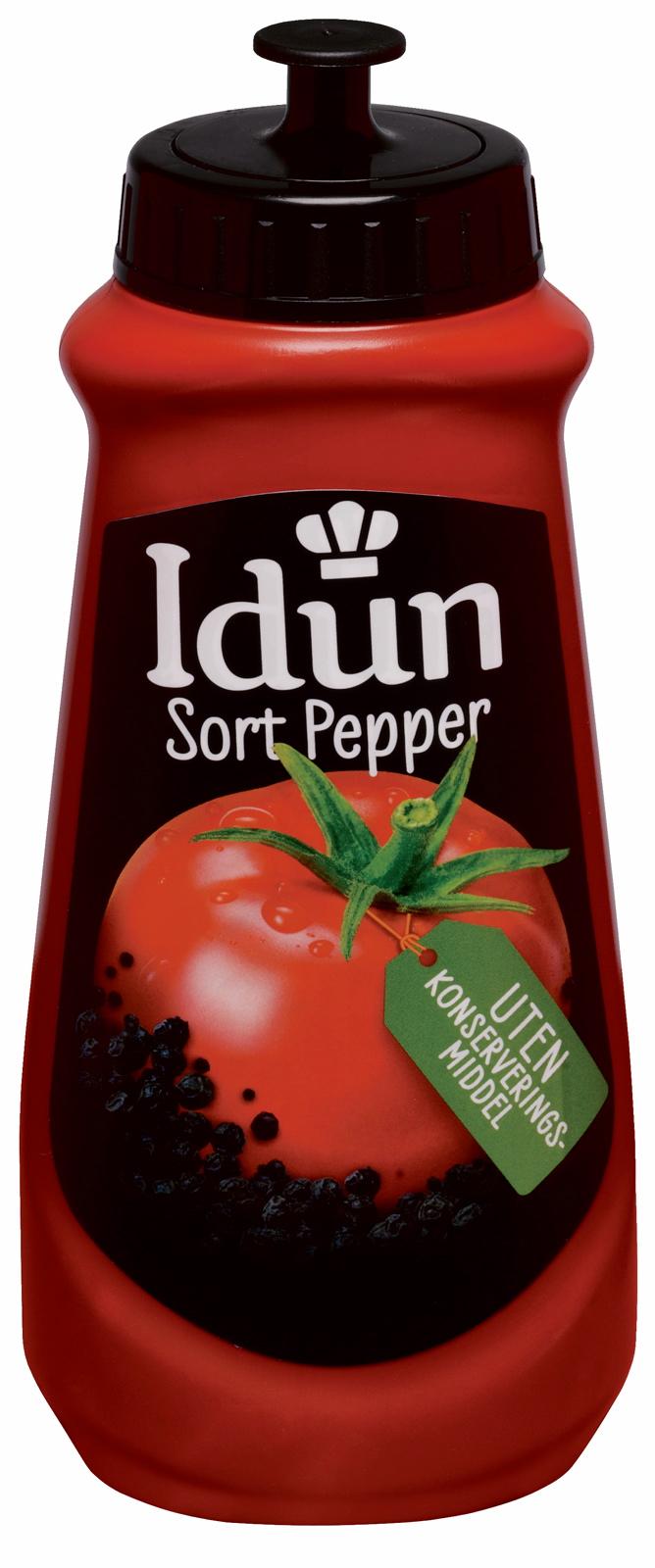 Idun tomatketchup med sort pepper solgte 370.000 flasker det første året. I år er det kun blitt solgt 40.000 flasker.