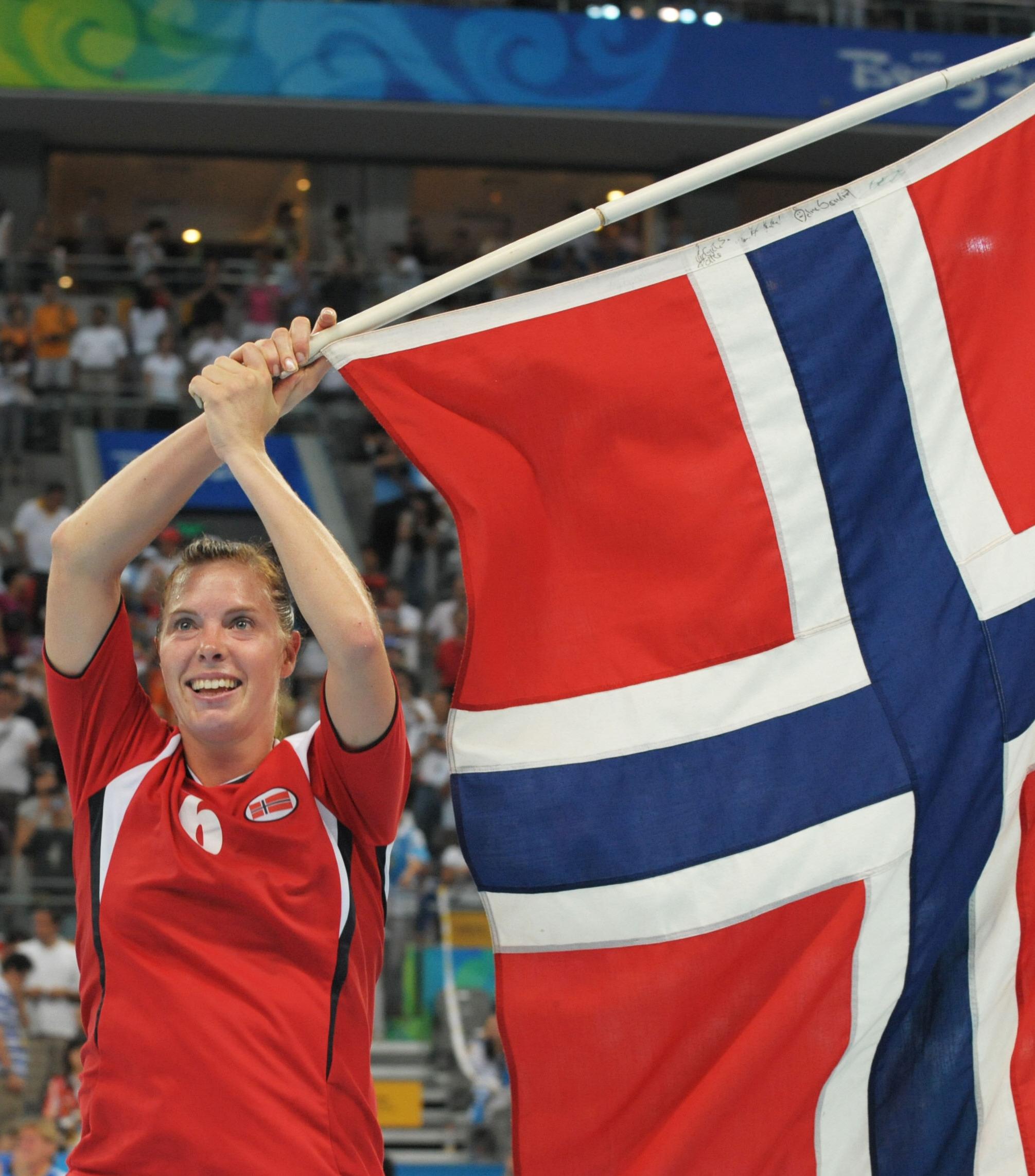  Else-Marthe Sørlie Lybekk avsluttet karrieren for Norge med OL-gull i 2008.