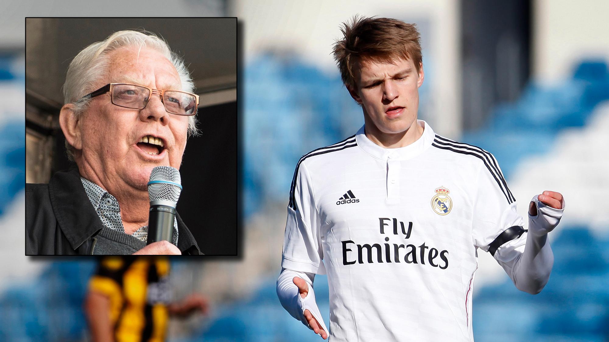 Nils Arne Eggen (innfelt) mener det er for tidlig å debutere på førstelaget til Real Madrid for Martin Ødegaard.