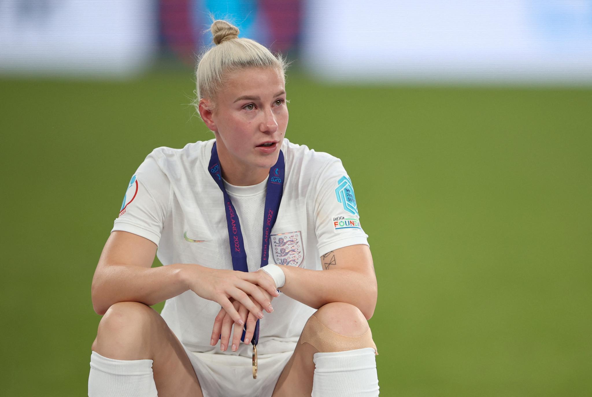 LITE IMPONERT: Bethany England vant EM-gull med England i sommer. Hun er lite imponert over Souness’ uttalelser.