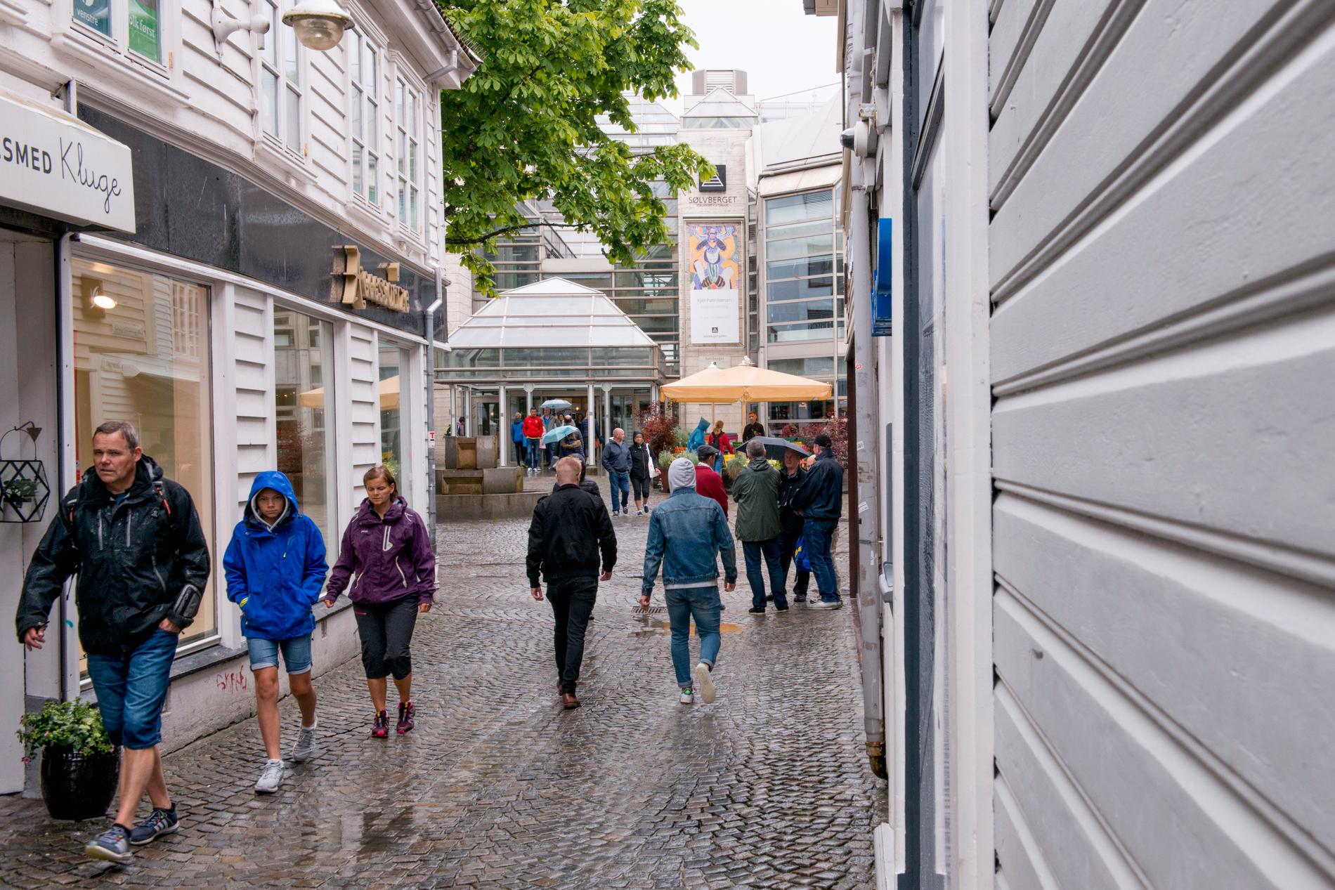 Klassisk Stavanger-vær som det ikke er vits i å få hverken makk av eller å bli øvejidde over!