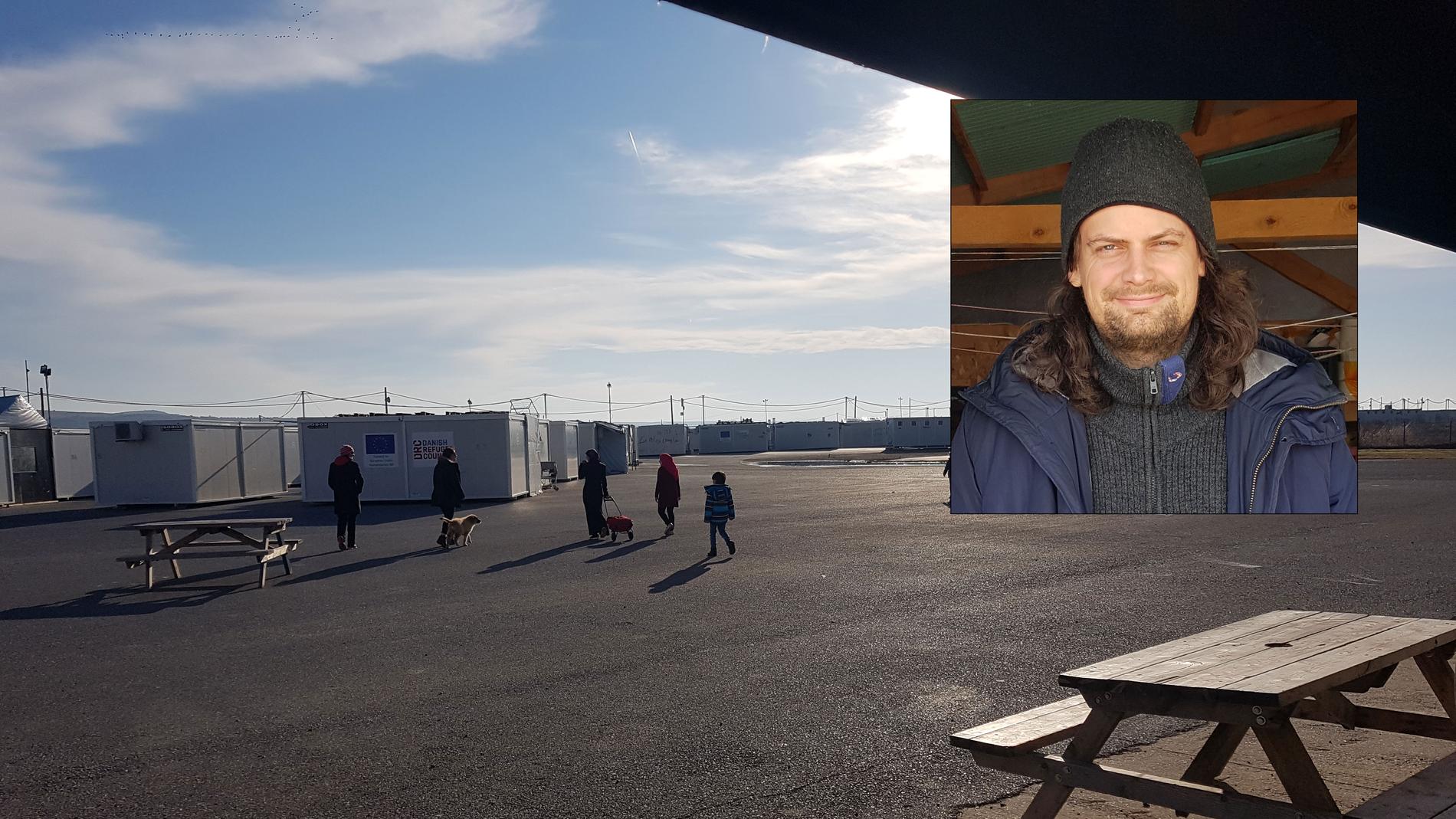 Atle Førsvoll (27) brukte juleferien på å hjelpe flyktninger i en leir nord i Hellas. 