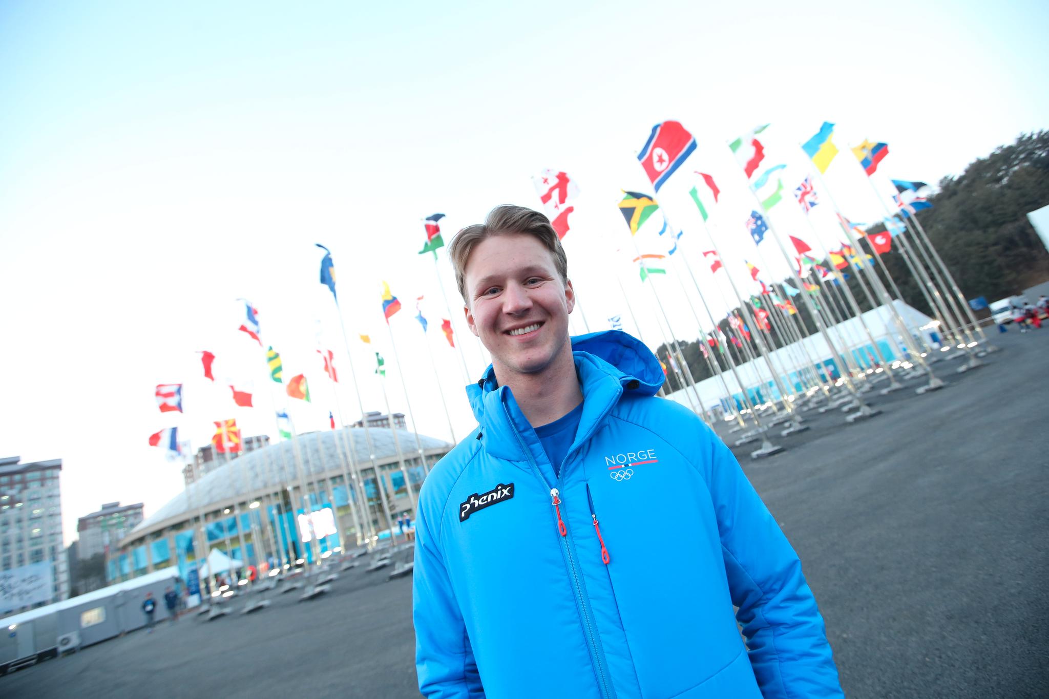 Christian Nummedal vant vinterens siste big air-konkurranse i verdenscupen. Her er han fra OL i Pyeongchang. 