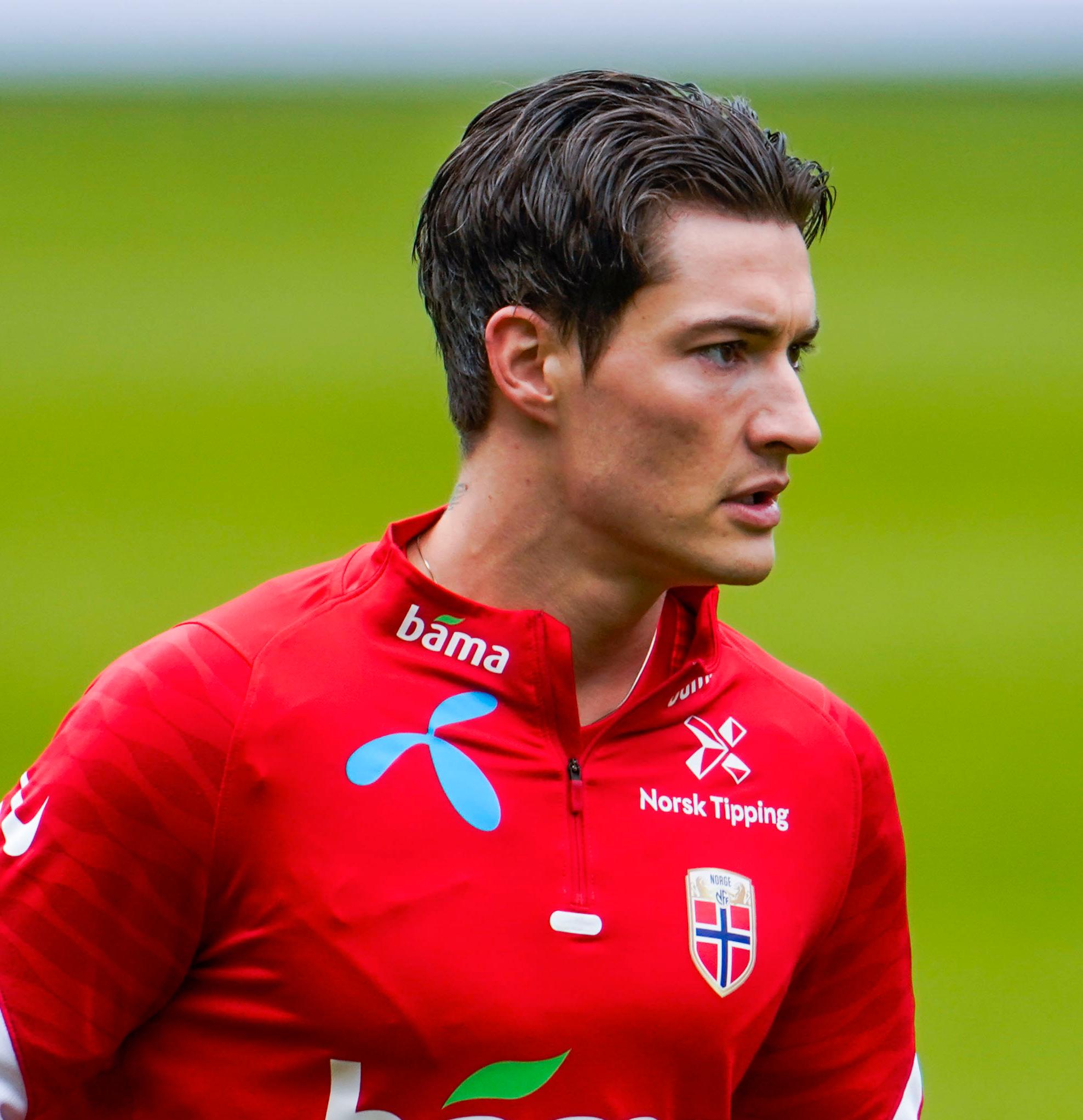  Mathias Normann som norsk landslagsspiller for to år siden.