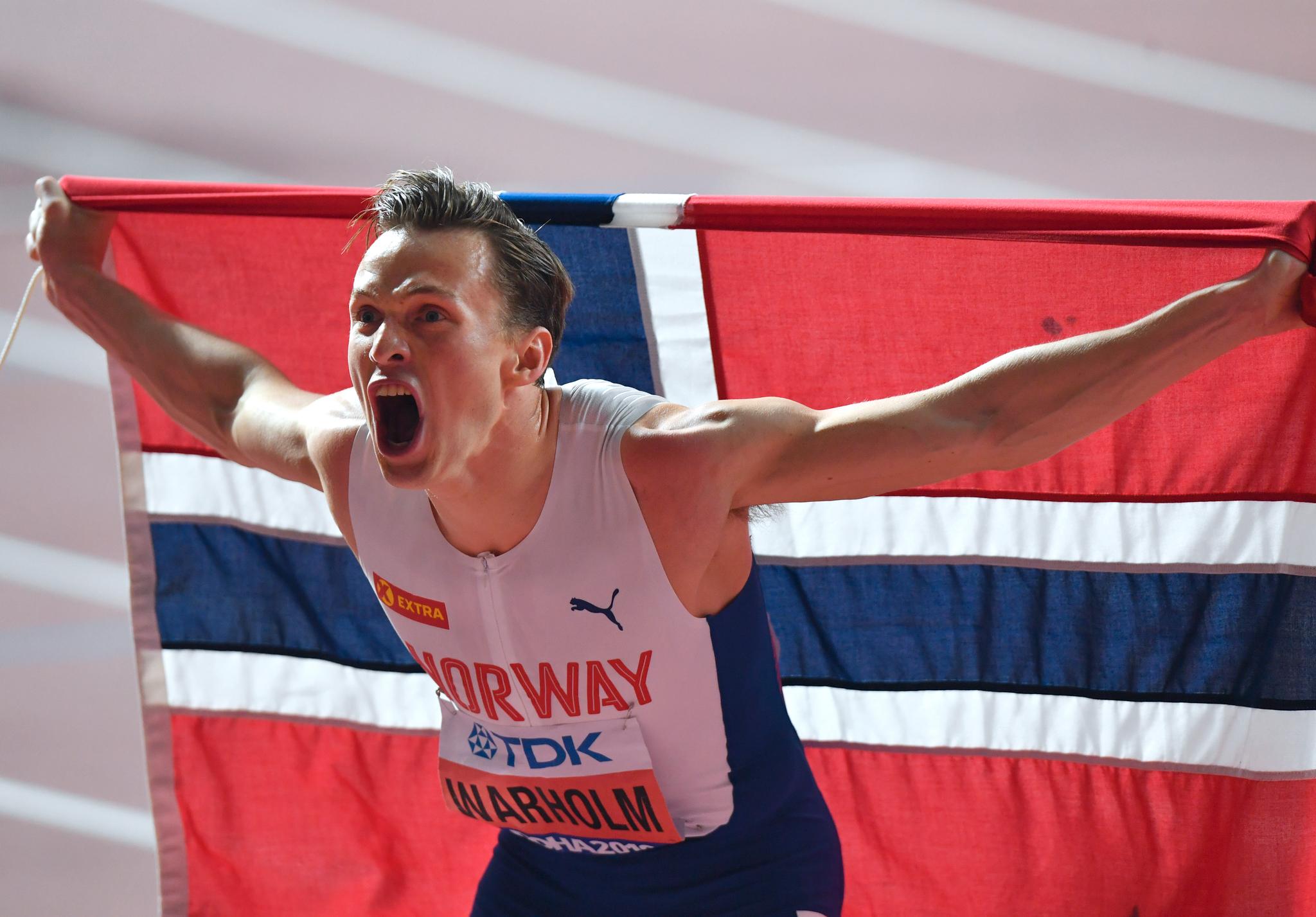 REGJERENDE MESTER: Karsten Warholm vant gull på 400 meter hekk i Qatar-VM i 2019.