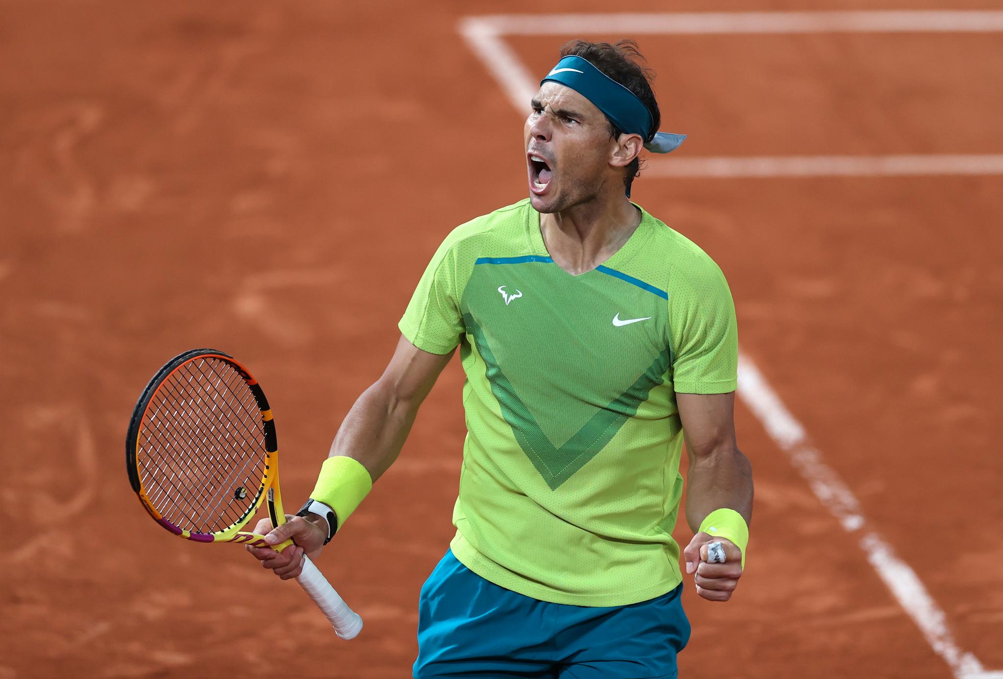 PÅ GRUSEN: Rafael Nadal slo Novak Djokovic i kvartfinalen i French Open natt til onsdag. 
