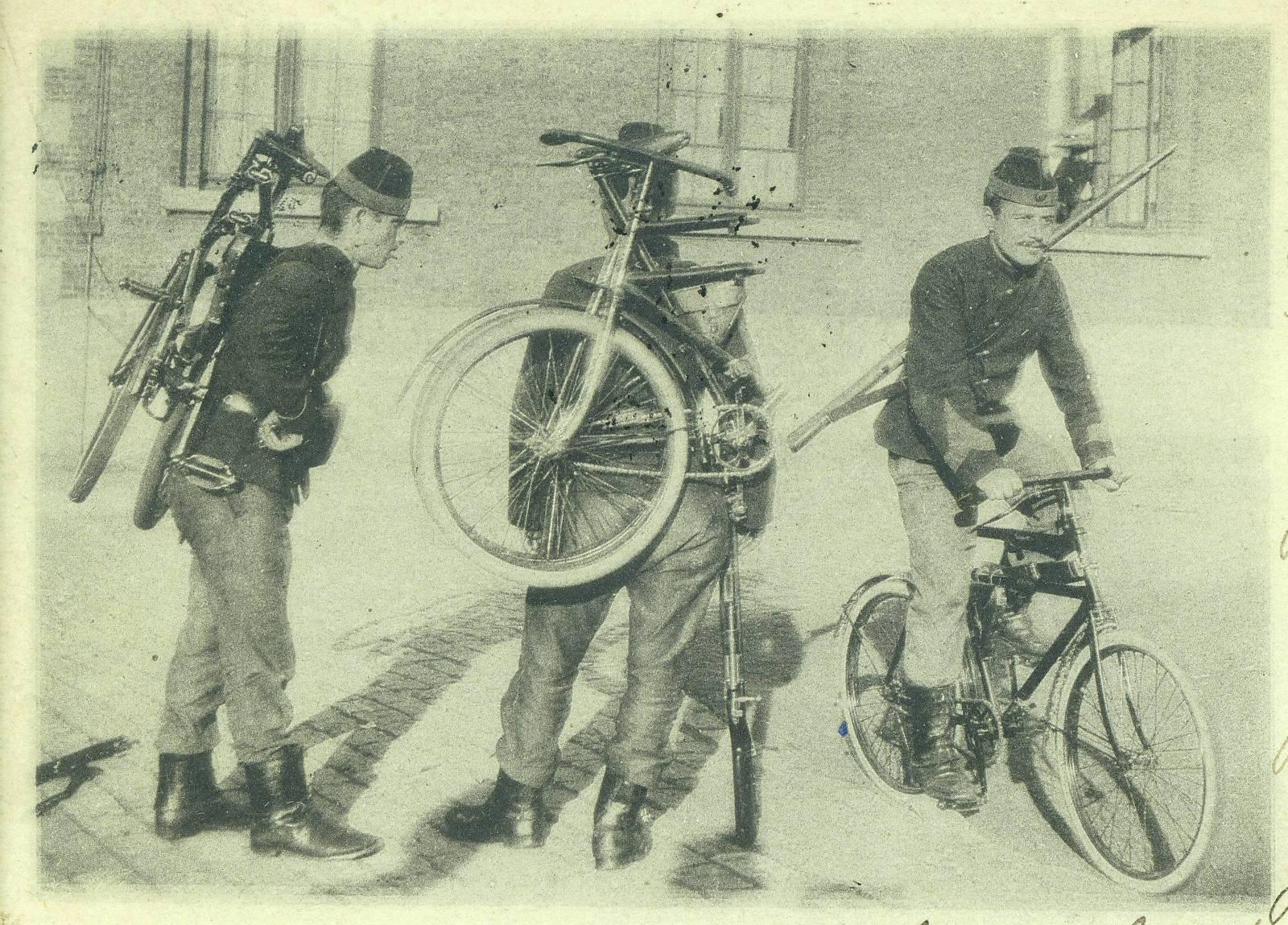 Den belgiske hæren hadde en egen sykkelavdeling under første verdenskrig - og de hadde sammenleggbare sykler.