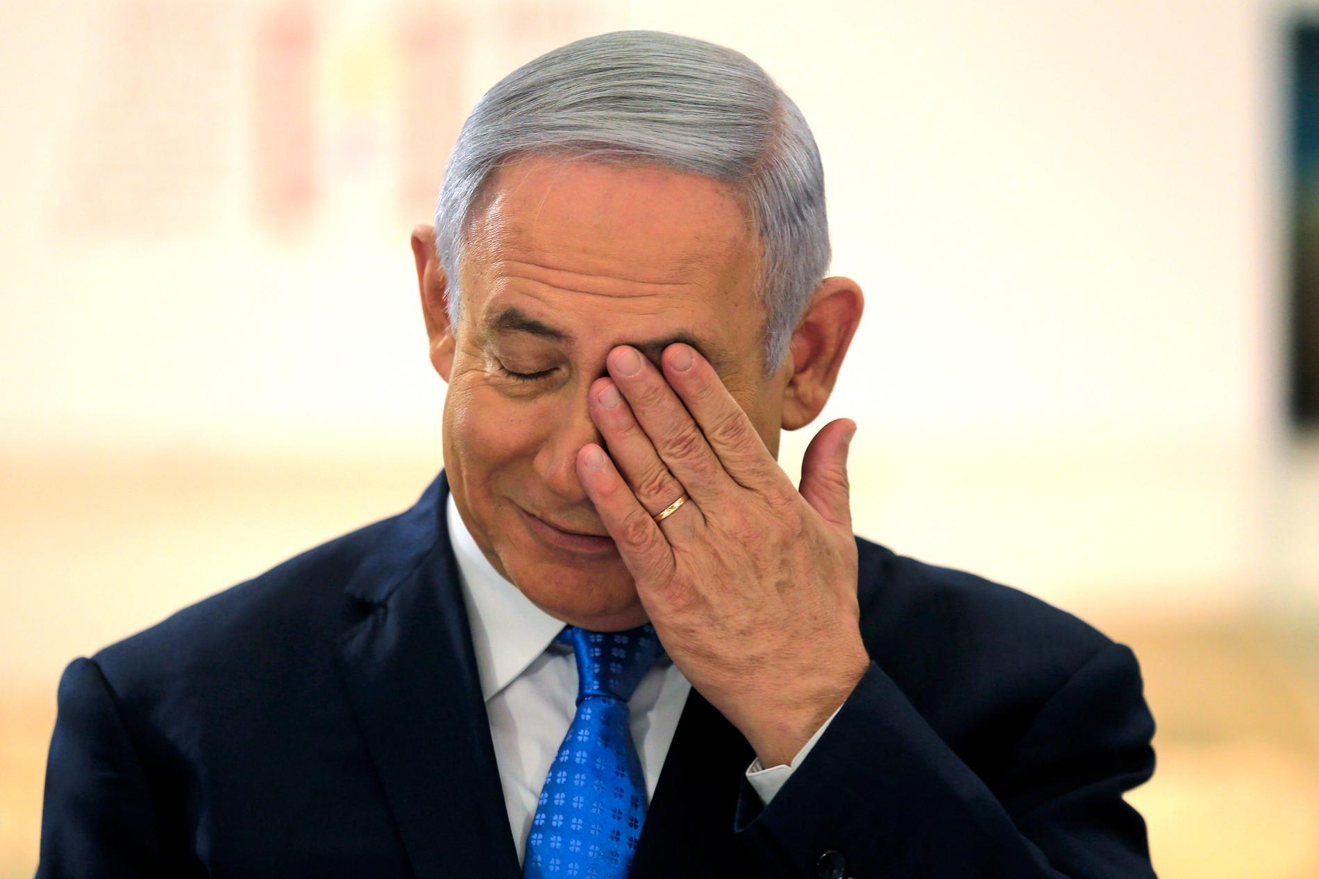 SKYLDER PÅ HAMAS: Israels statsminister Benjamin Netanyahu legger skylden for de drepte palestinerne på Hamas.