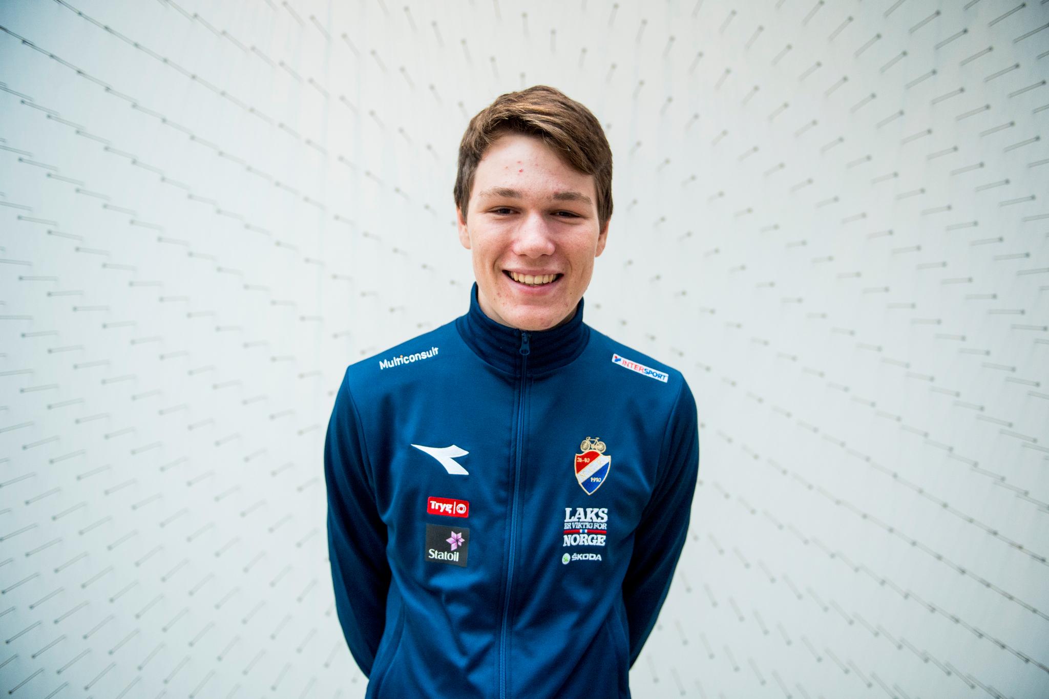 Søren Wærenskjold, her i forbindelse med at han deltok i juniorklassen under sykkel-VM i Bergen i 2017.