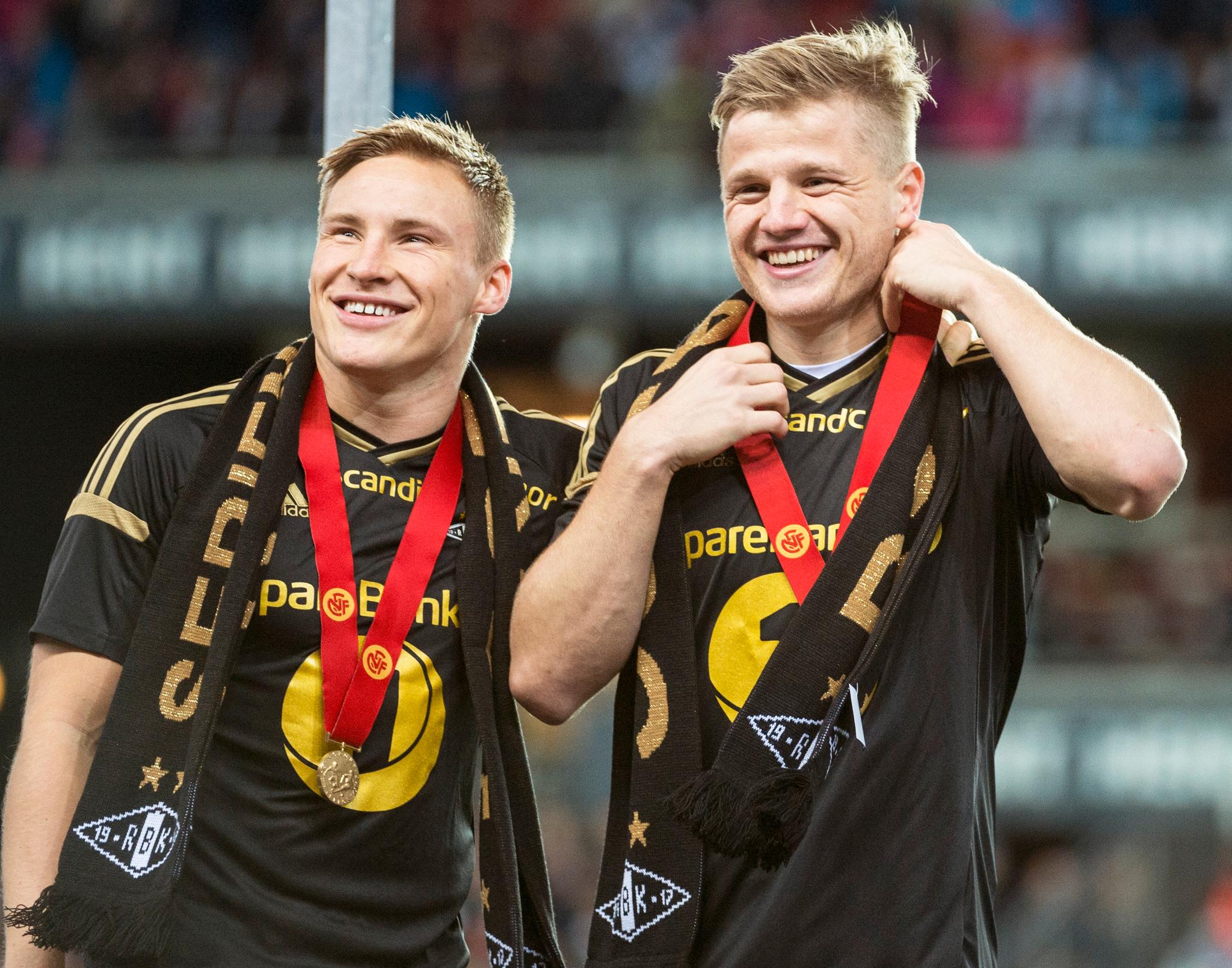 VIKTIG BRIKKE: Jonas Svensson (venstre) og Fredrik Midtsjø (høyre) var begge sentrale for Rosenborg-laget til Kåre Ingebrigtsen. De spilte også fire år sammen i AZ, og skal nå spille mot hverandre i den tyrkiske ligaen. Svensson spiller nå for Adana Demirspor.