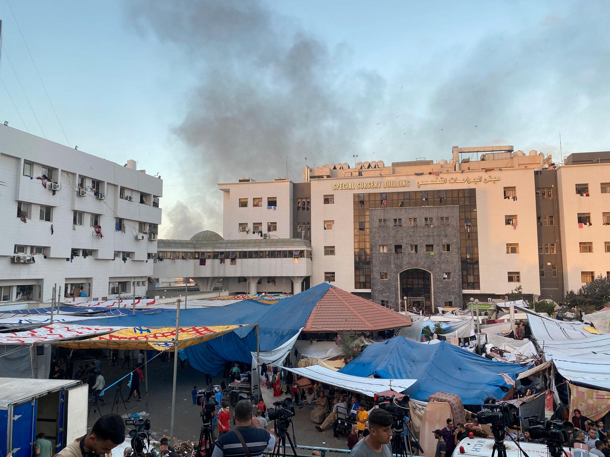 Videoer viser døde etter angrep ved al-Shifa-sykehuset