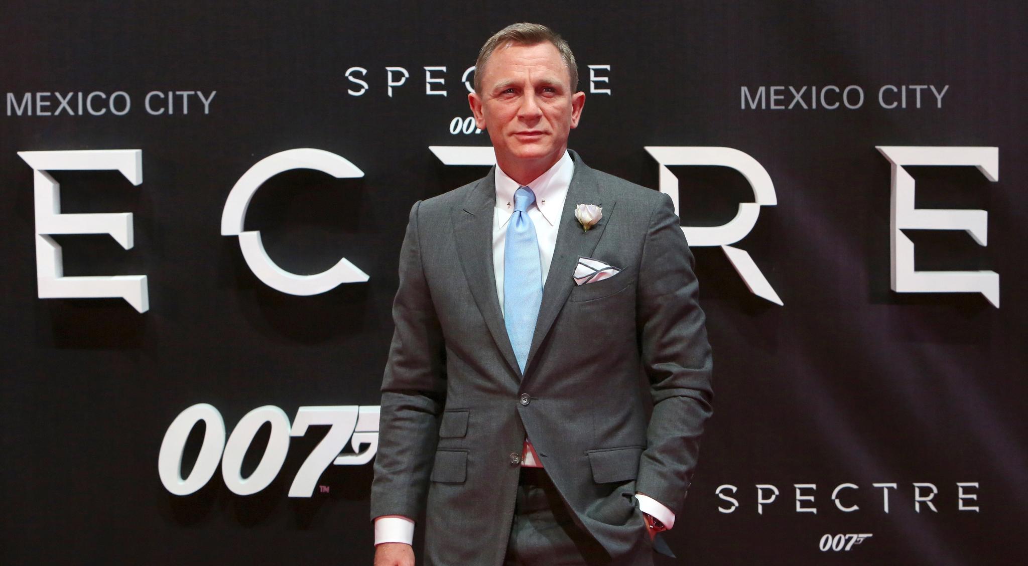 Daniel Craig i rollen som James Bond i forbindelse med lanseringen av Bond-filmen «Spectre» i 015. Om Craig selv kommer til Norge, er uvisst.