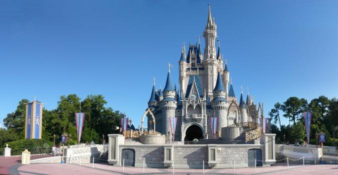 Askepott sitt slott i Disneyworld. 