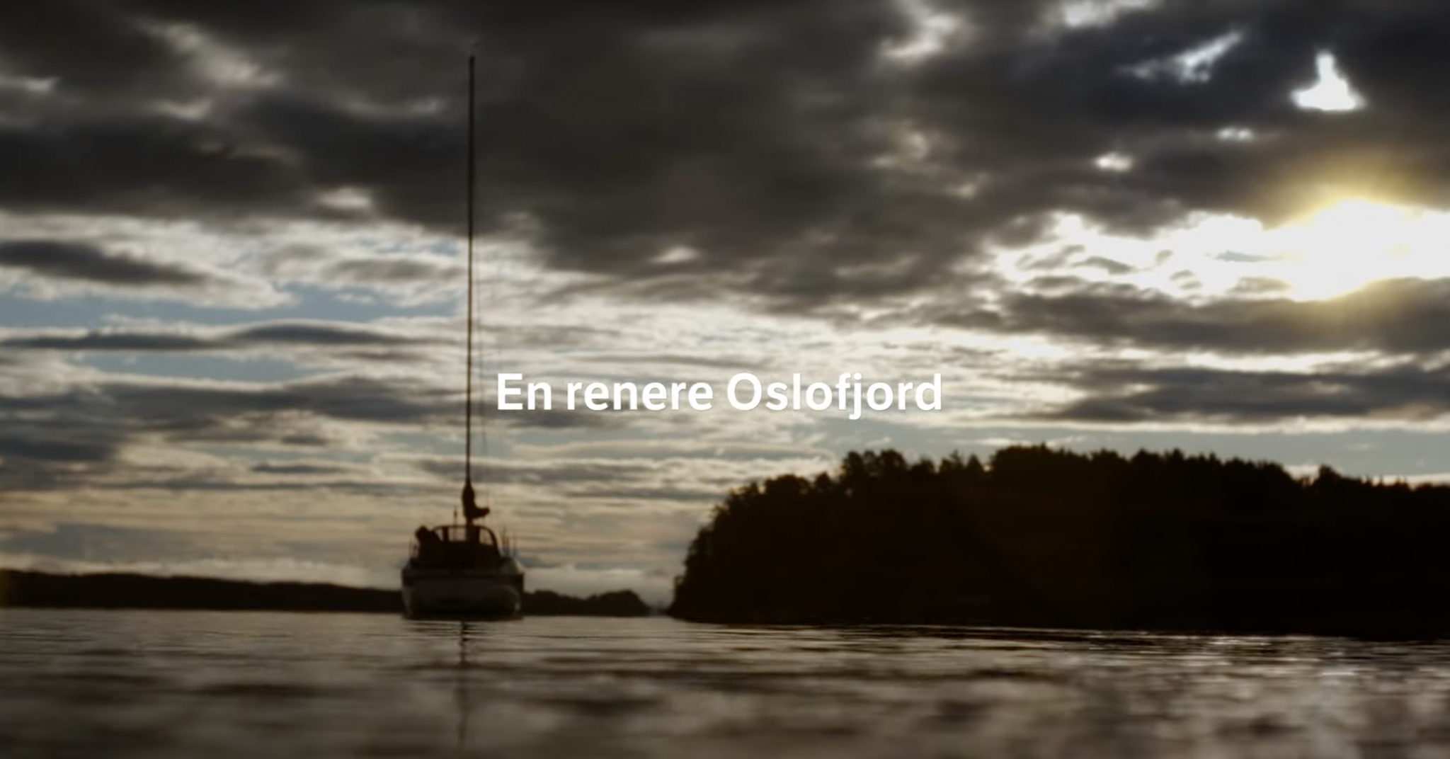 Statens vegvesen reklamerer med at den nye motorveien E18 Vestkorridoren vil gi en renere Oslofjord.
