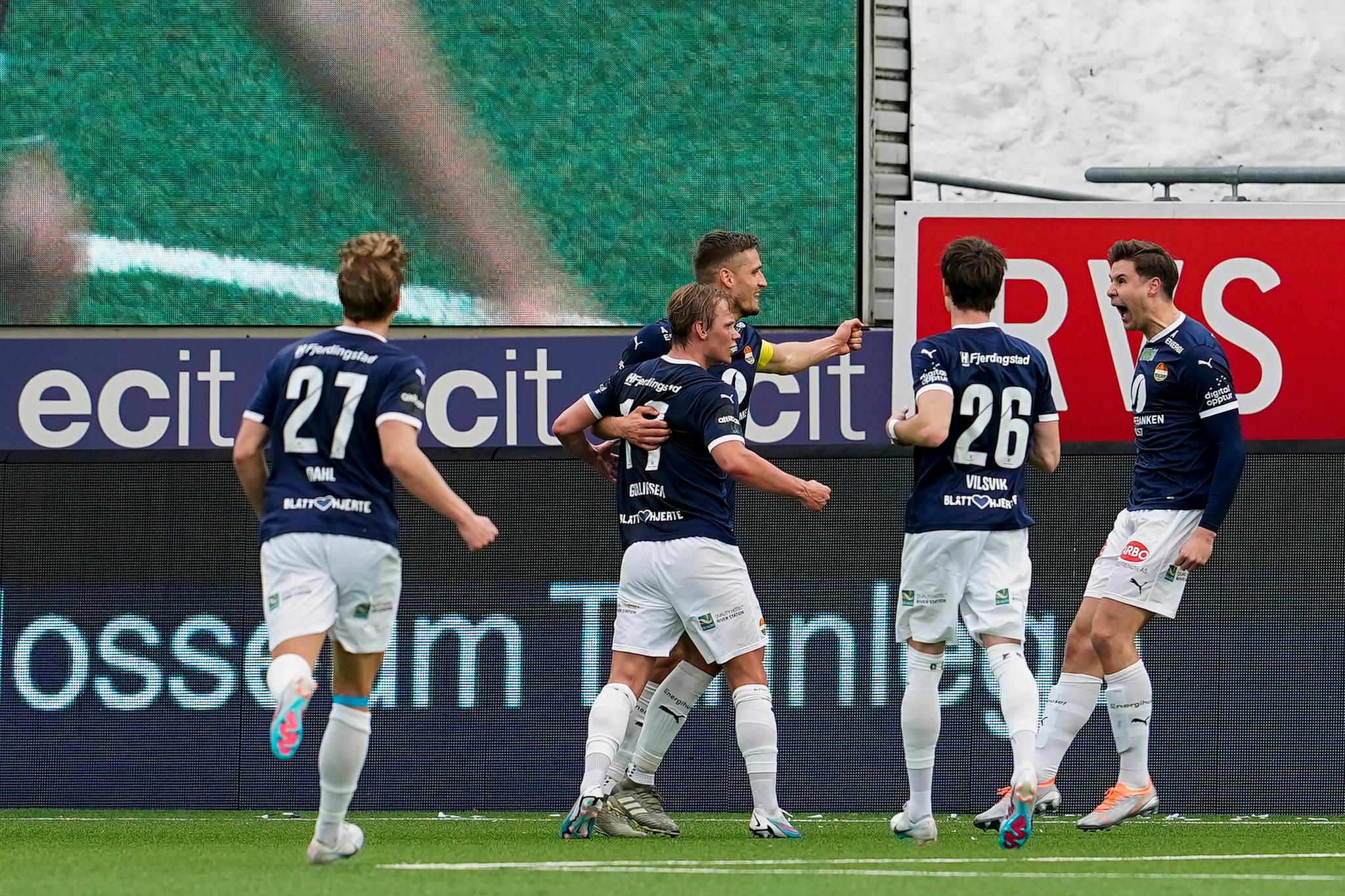 Gustav Valsvik scoret Godsets første mål for sesongen. 