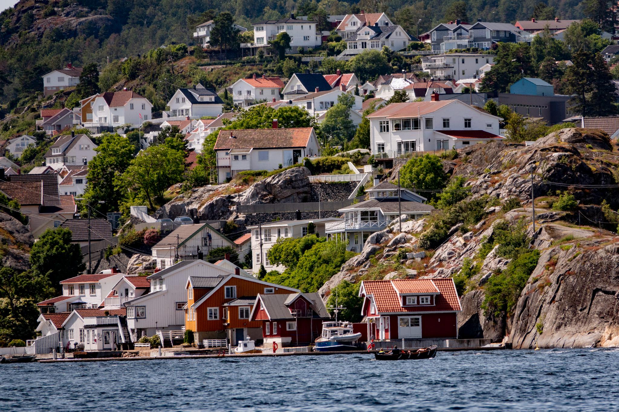 Boligprisene har steget i Kragerø i andre kvartal. 