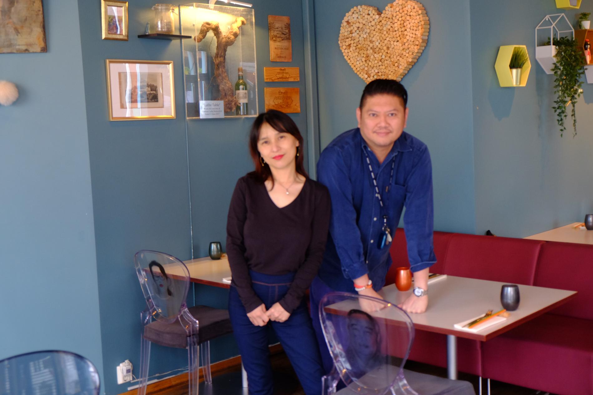 Shirley Chu og Gary Fong forteller at de legger mye kjærlighet og arbeid i rettene de serverer. 