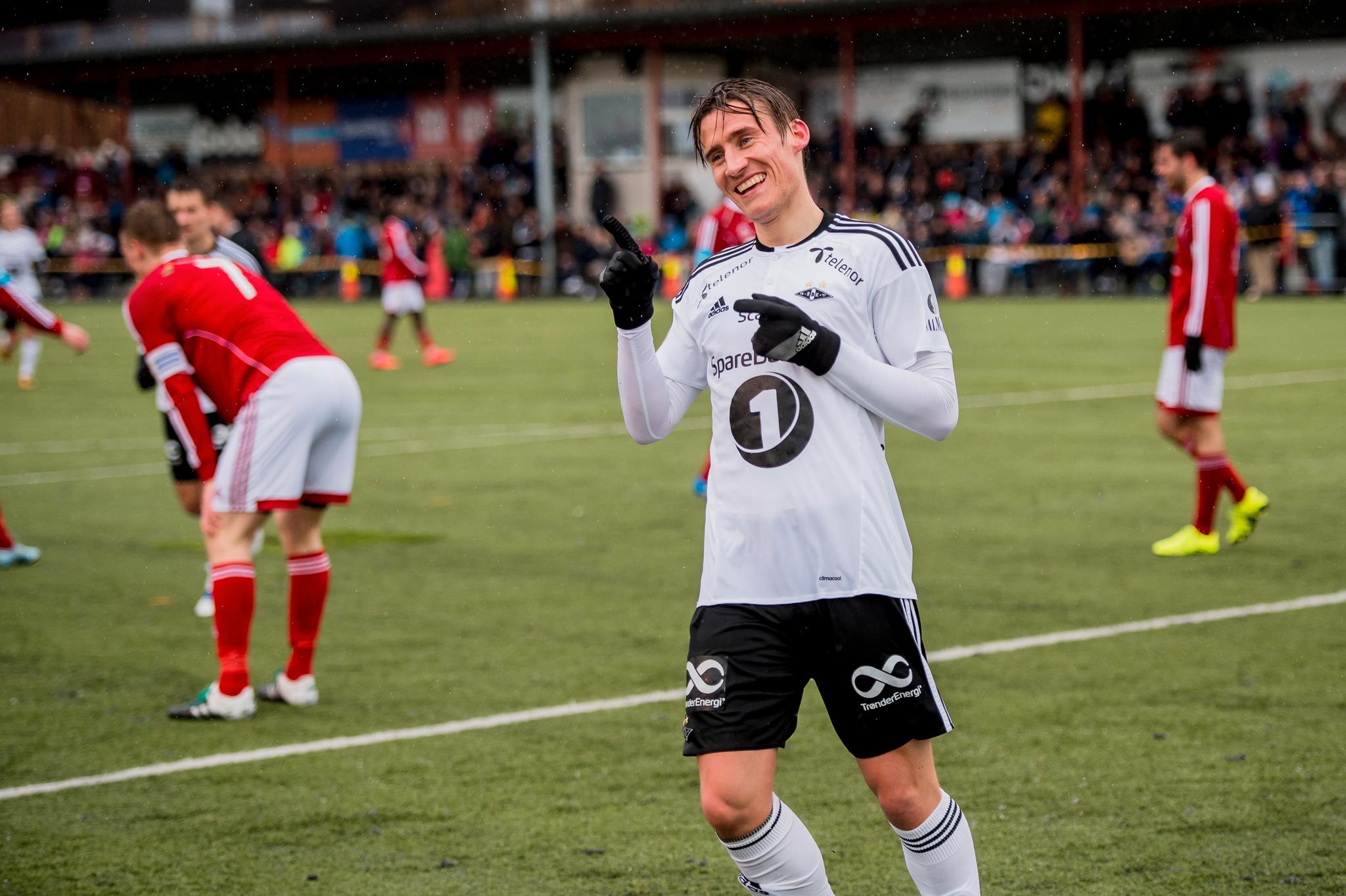 SOLID: Magnus Stamnestrø scoret to mål mot Byåsen. Det var Kyrksæterøra-gutten fornøyd med.