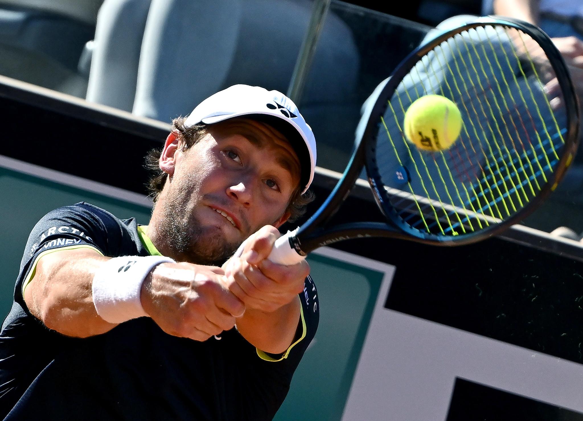 GOD I ROMA: Casper Ruud til en ny semifinale i en ATP Master 1000-turnering.