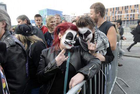 Flere malte Kiss-fans anno 2013.