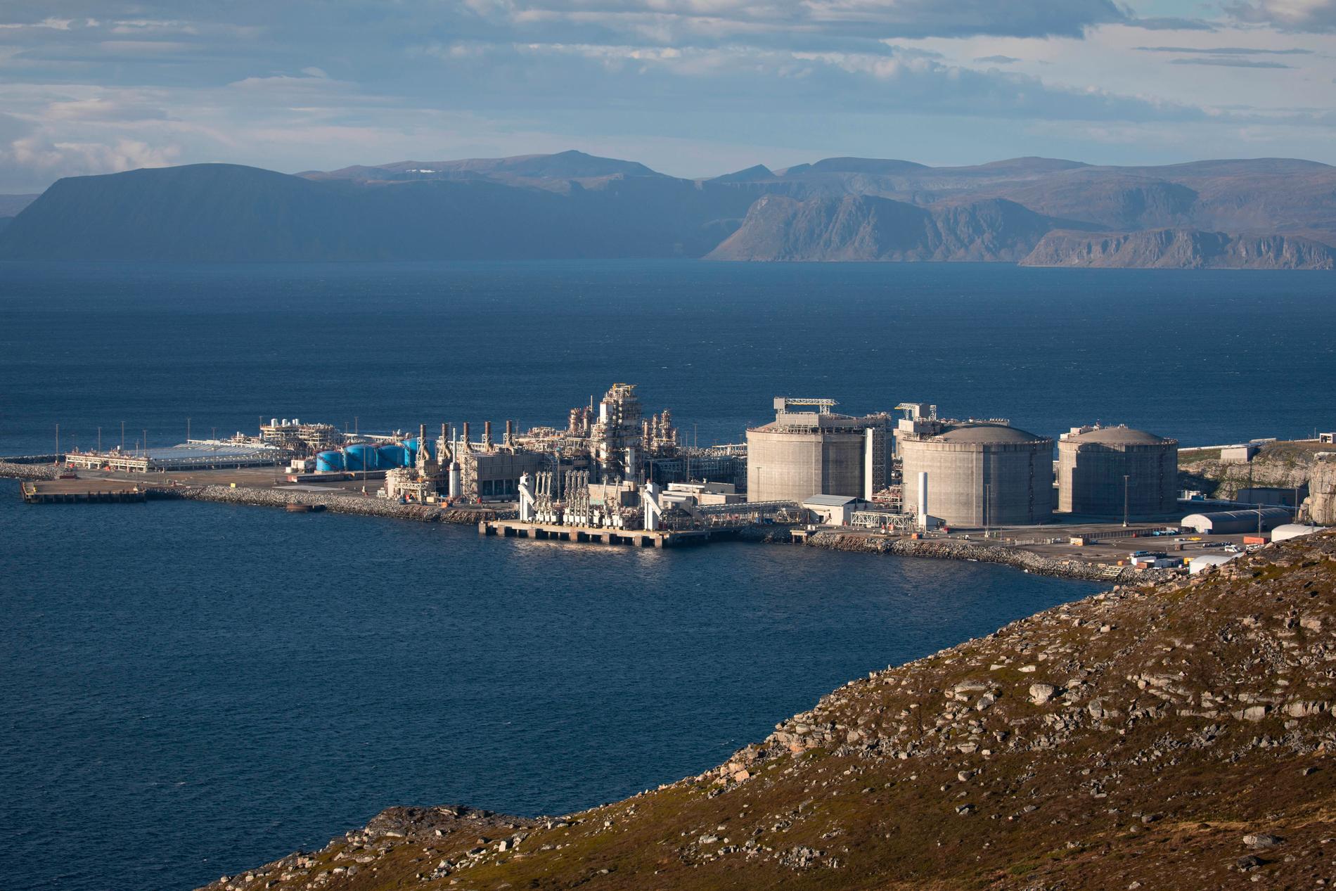 Equinors gassanlegg på Melkøya.