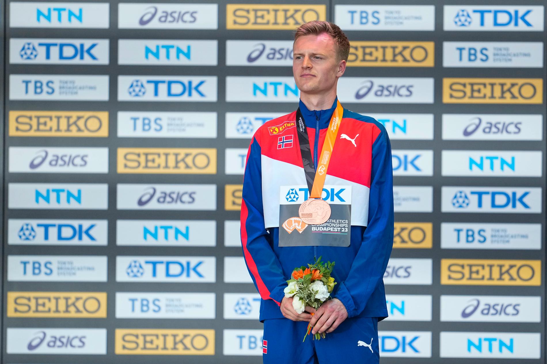 Narve Gilje Nordås tok bronse på 1500 meter under VM