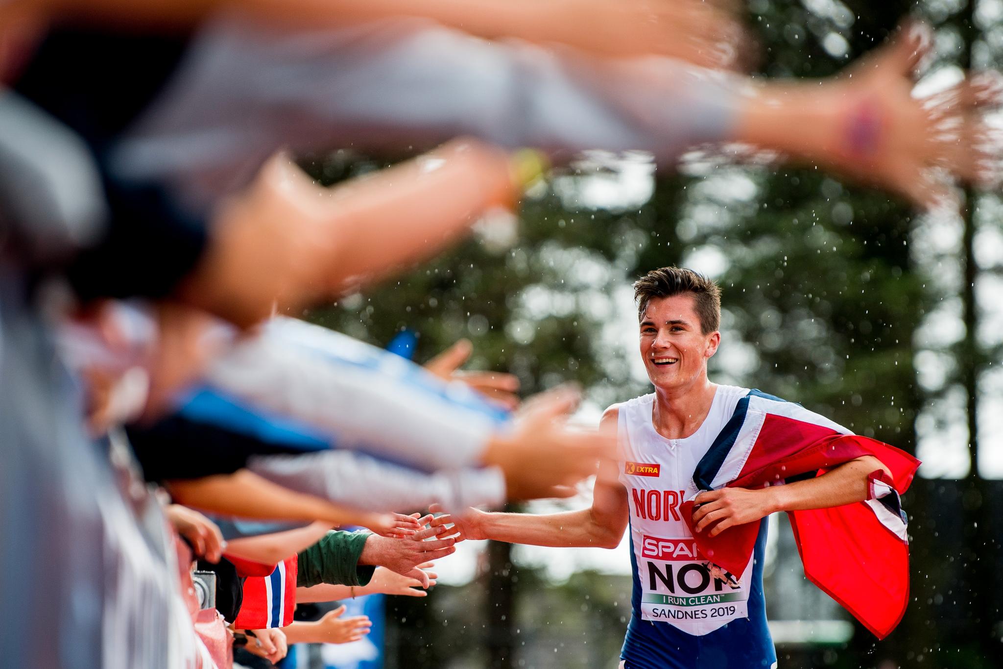 Jakob Ingebrigtsen vant suverent 1500-meteren lørdag. 