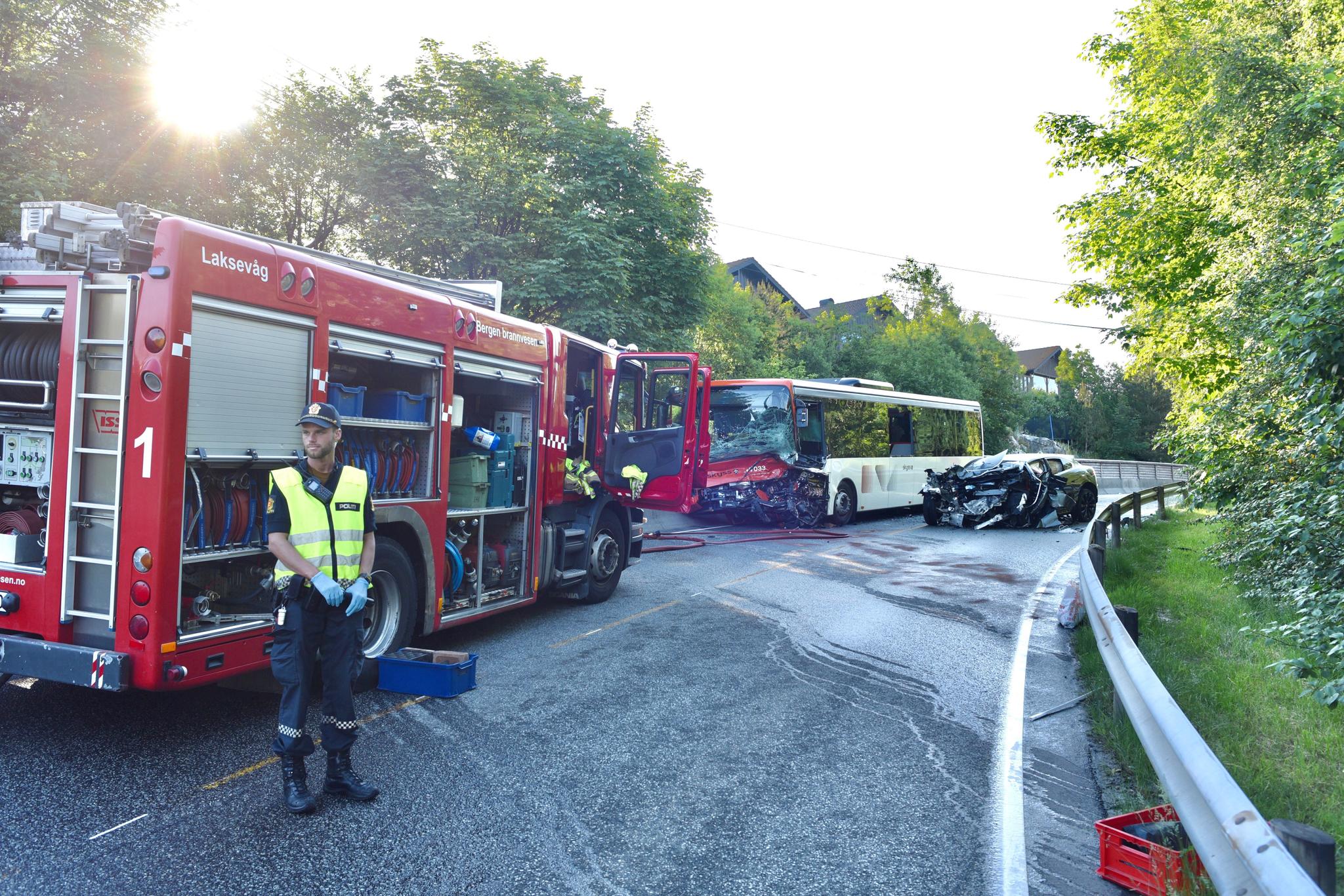 Tirsdag morgen skjedde den alvorlige ulykken i Steinsvikvegen. 