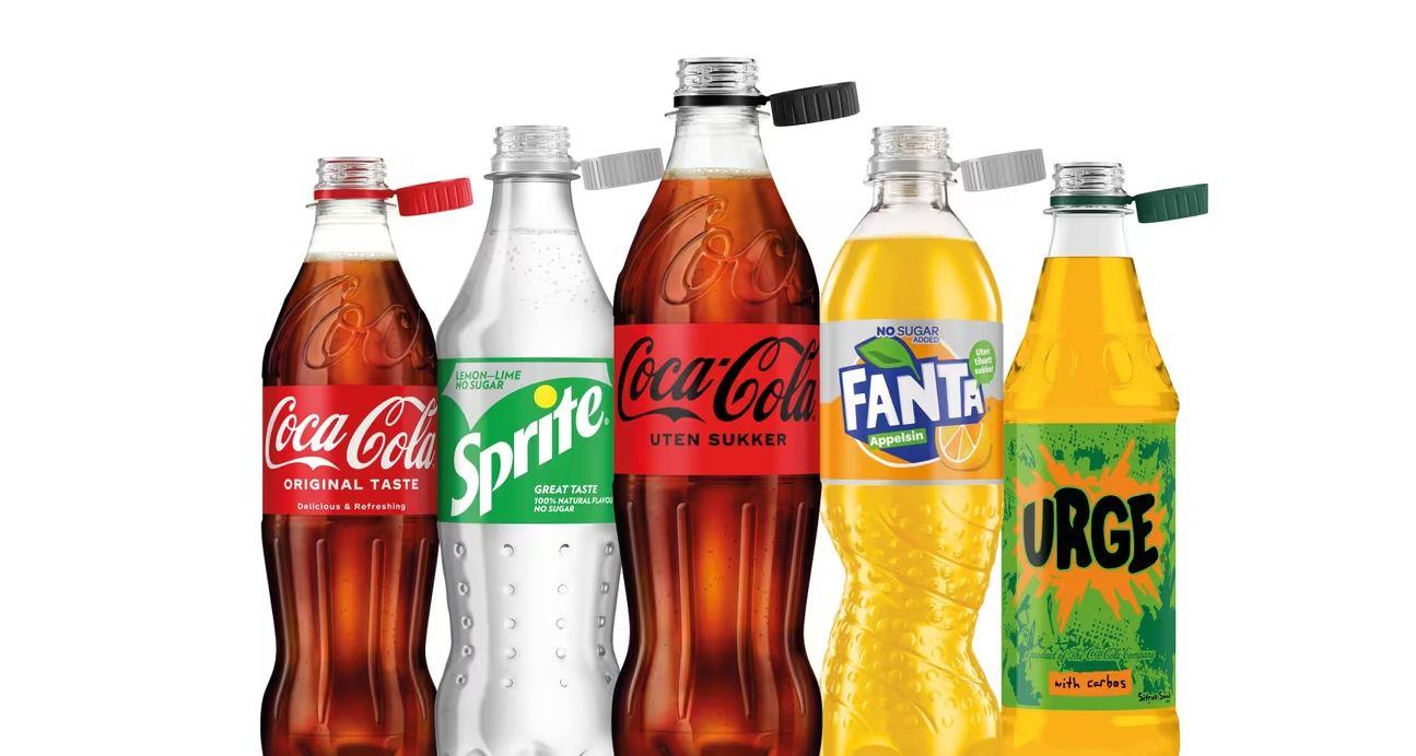 Coca-Cola vil være først ute med den nye korken - som allerede i september rulles ut på brusflasker med Sprite, Fanta, Urge - og selvfølgelig Coca-Cola.