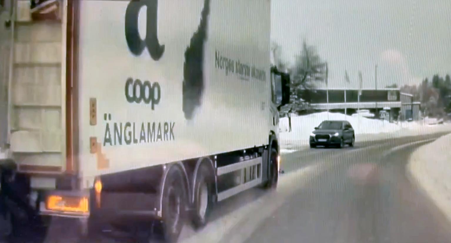Lorry’s Dangerous Overtaking Incident: Strong Reactions from Police and Companies