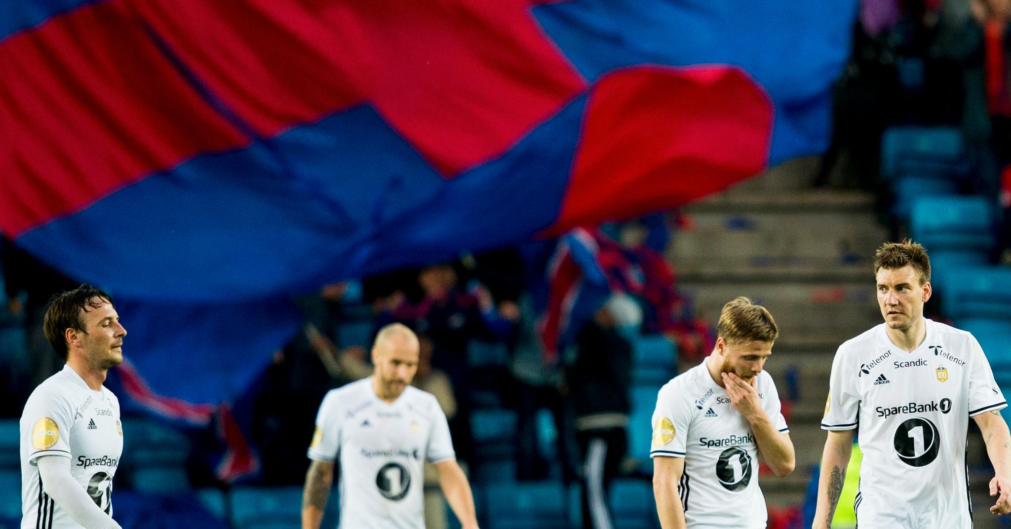Frustrerte Rosenborg-spillere i uavgjortkampen mot Vålerenga på Ullevaal.