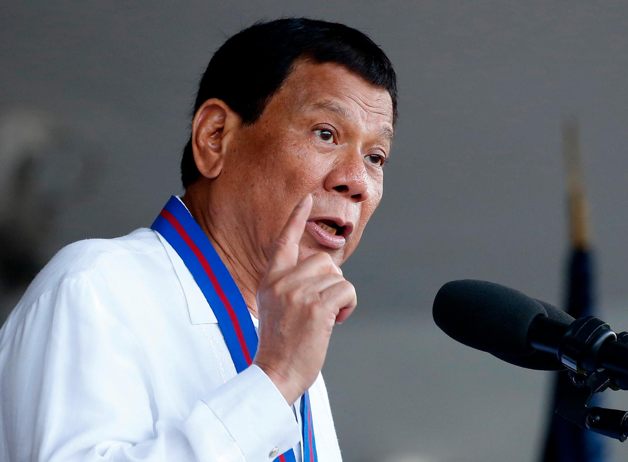 President Rodrigo Duterte hevder å ha kurert seg selv for homofili. Foto: Bullit Marquez / AP / NTB scanpix