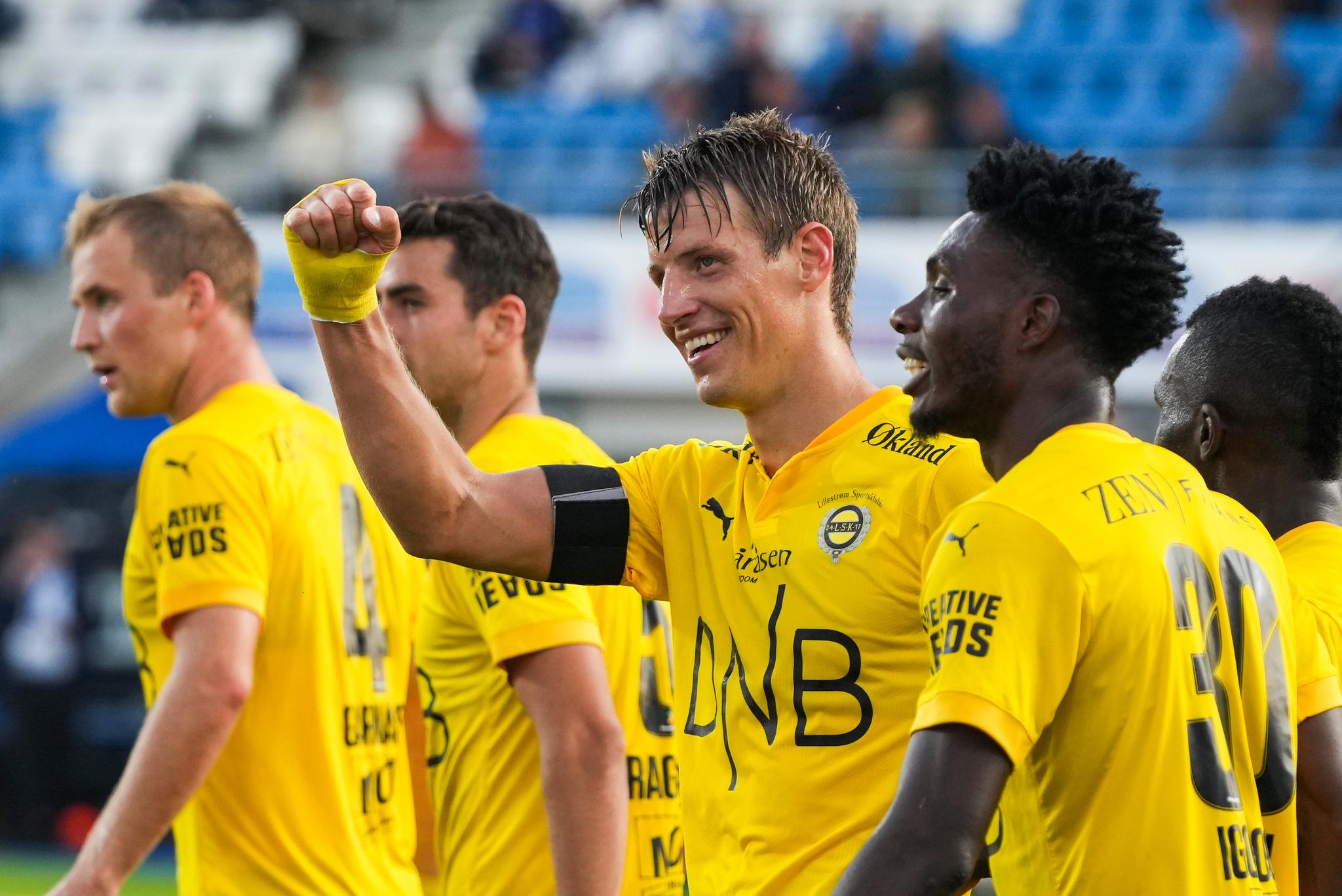 SEIER: Thomas Lehne Olsen var sist av Lillestrøm-spillerne på 3–0-scoringen.