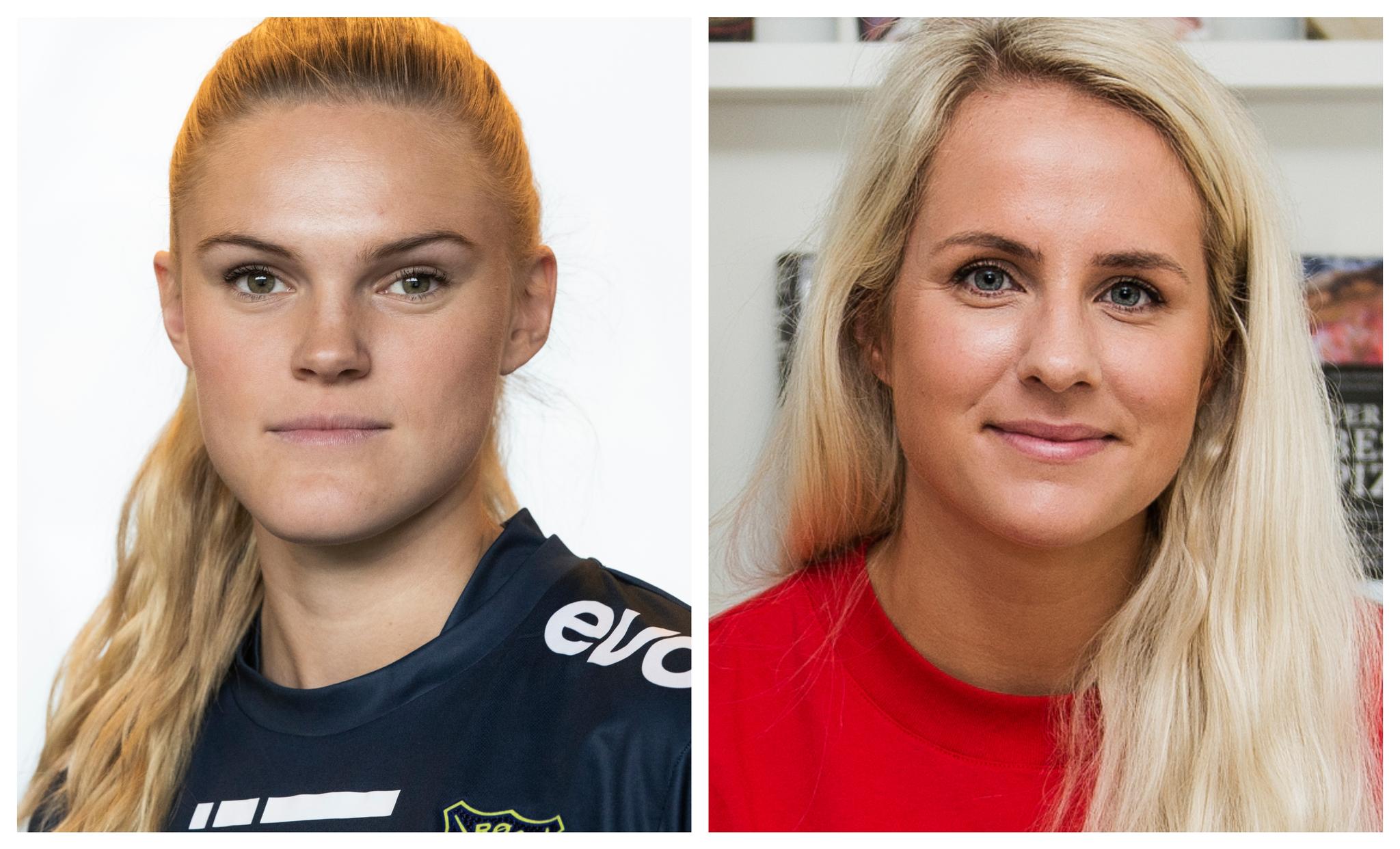 Kristine Leine (venstre) og Mina Mjærum måtte velge mellom studier og idrett.