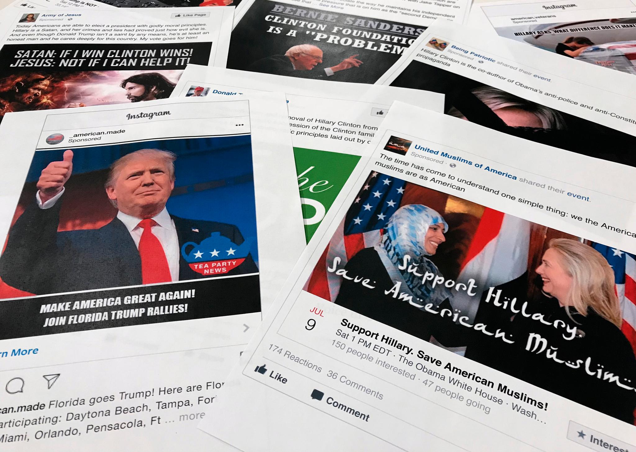 PROPAGANDA: Den nye tverrpolitiske rapporten slår fast at russerne har påvirket amerikanske velgere via sosial medier – og at de fortsatt er aktive.