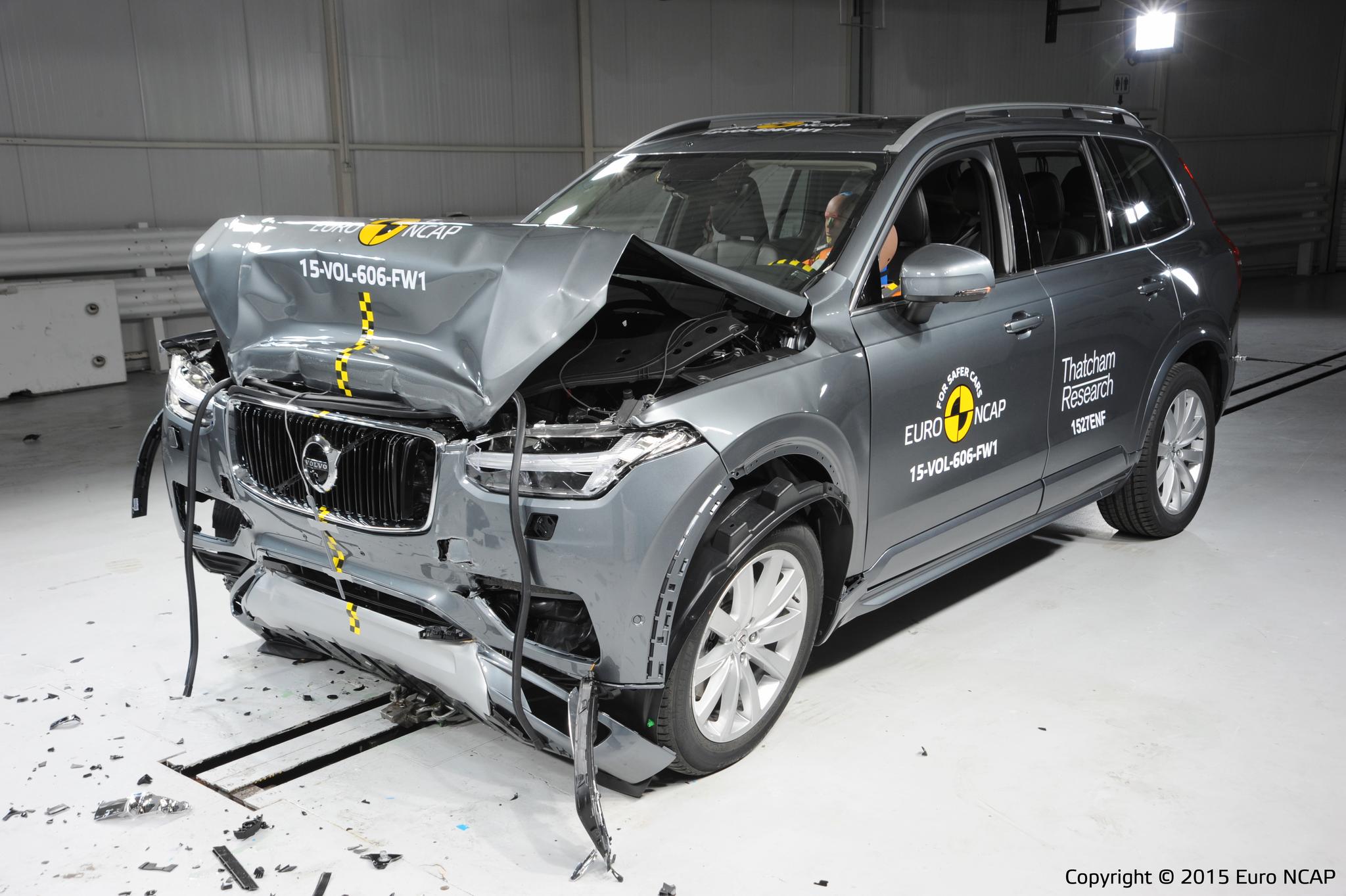 SIKKER: Volvo XC90 kåres til den sikreste bilen testet av Euro NCAP i 2015. (Foto: Euro NCAP)