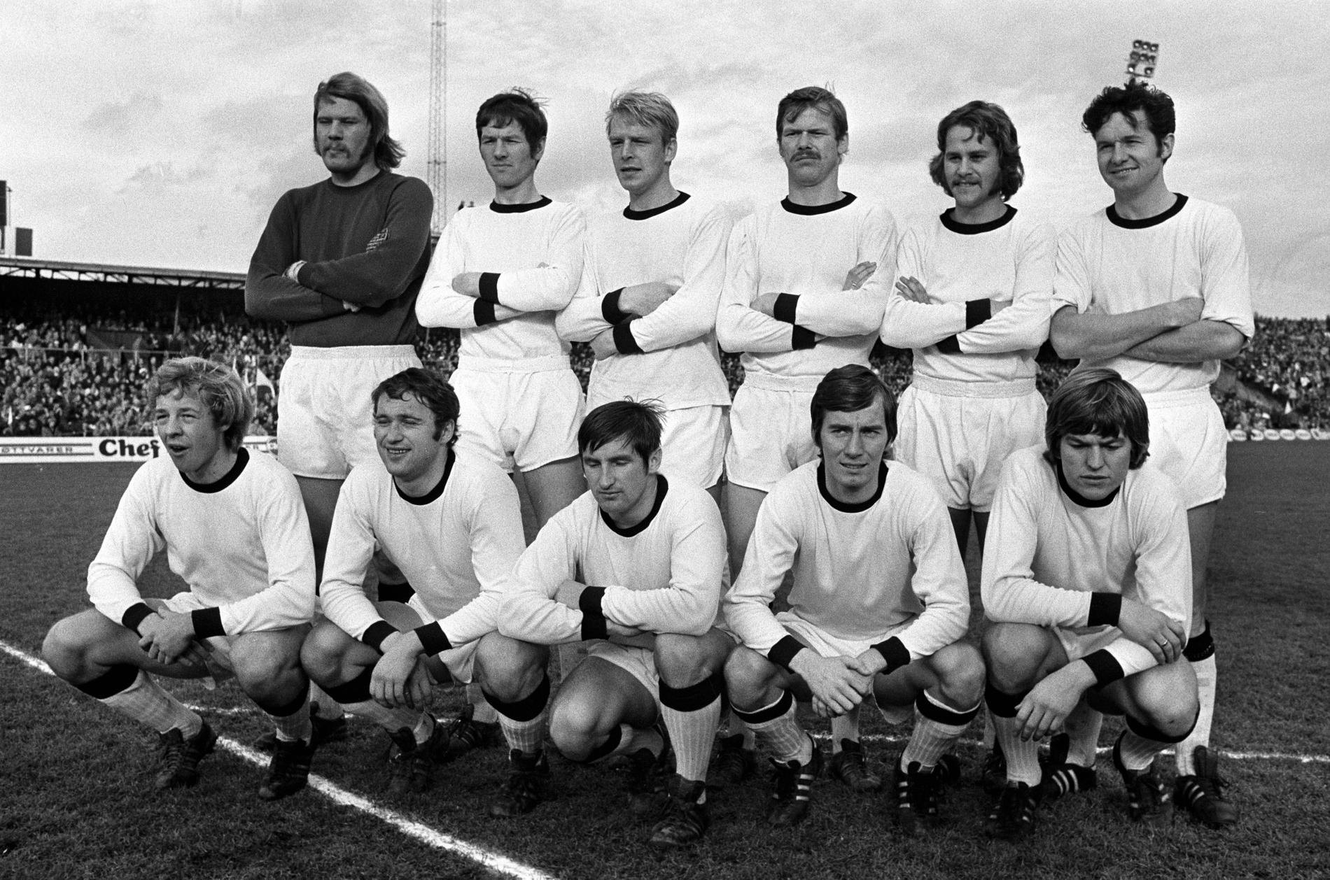 RUVENDE: Geir Karlsen hadde størrelsen med seg og var en viktig del av George Curtis' defensive Rosenborg-utgave i 1970.