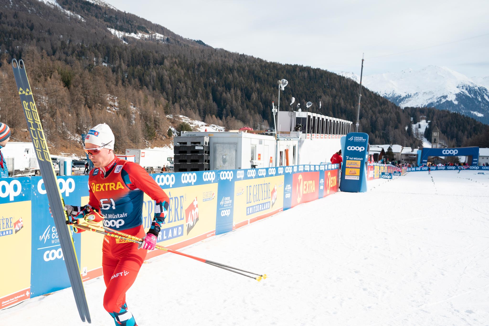 GOD ÅPNING: På årets Tour de Ski, for Didrik Tønseth, her under sprintprologen i Val Müstair i Sveits. 