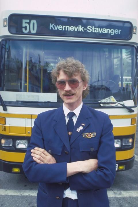 50-BUSSEN: Et flott bilde fra 1987, da 3-bussen var buss nummer 50.