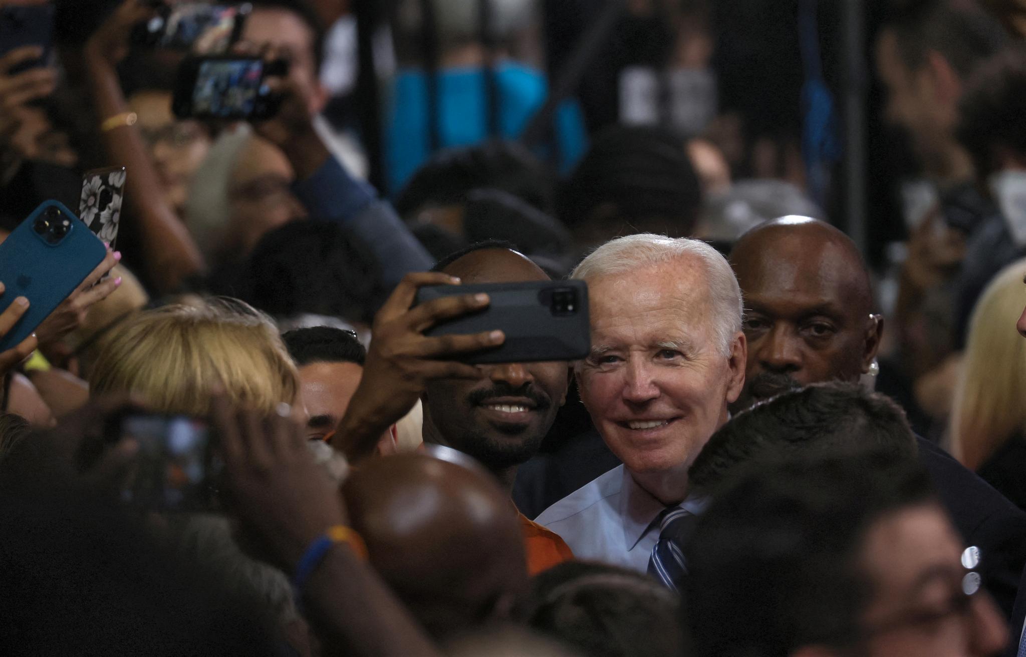 I Maryland er Joe Biden og demokratene populære. Men utover i landet sliter han med oppslutningen.
