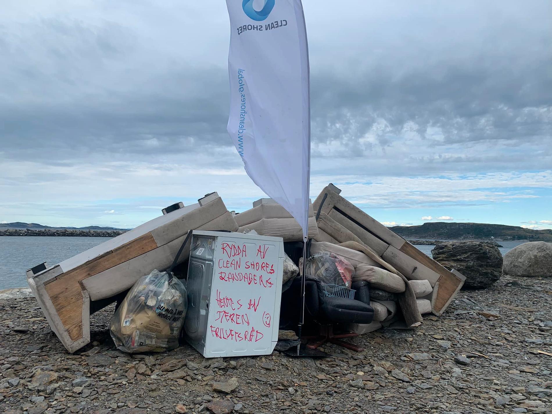 De skulle rydde strandlinja, men endte opp med å også fjerne forsøpling i Mekjarvik. Clean Shores Randaberg tok jobben på strak arm. 