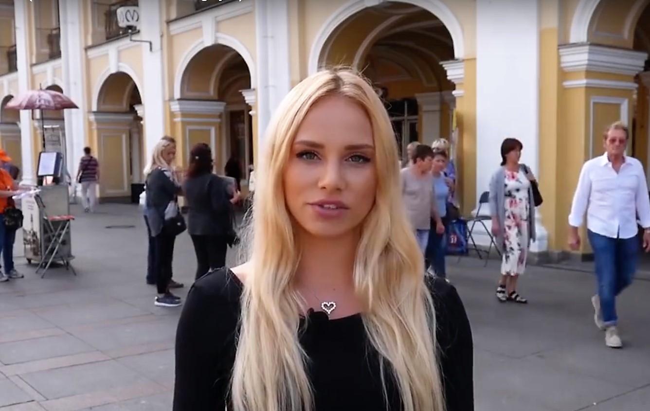 Anna Dovgaljuk nekter for å ha jukset og kaller det et «videomanifest. Nå er hun blitt kjendis i Russland.