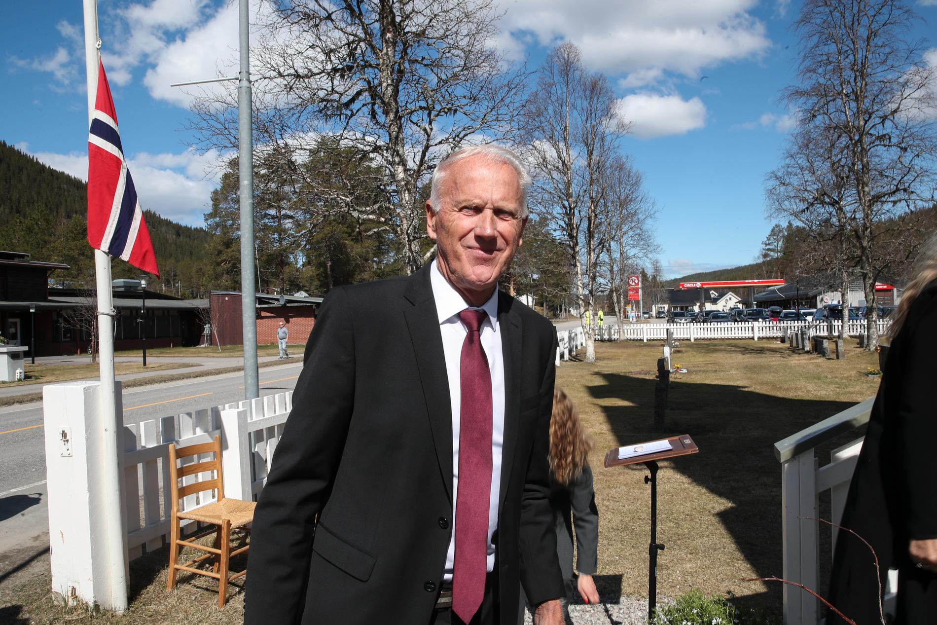 Oddvar Brå var til stede i Gjermund Eggens begravelse. Foto: Vidar Ruud / NTB scanpix