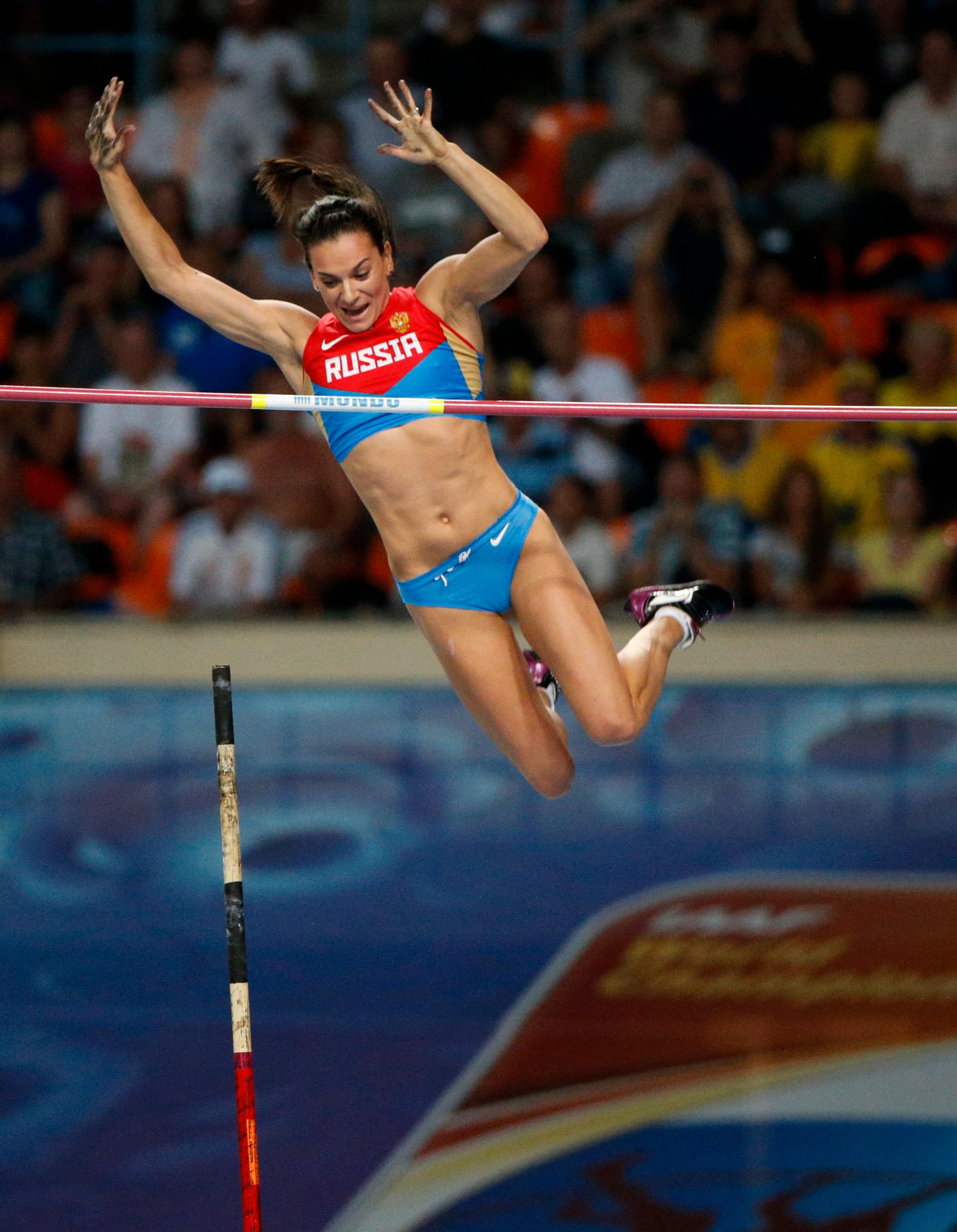 Jelena Isinbajeva er en av de russiske friidretsutøverne som trolig ikke får delta i OL i Rio. 