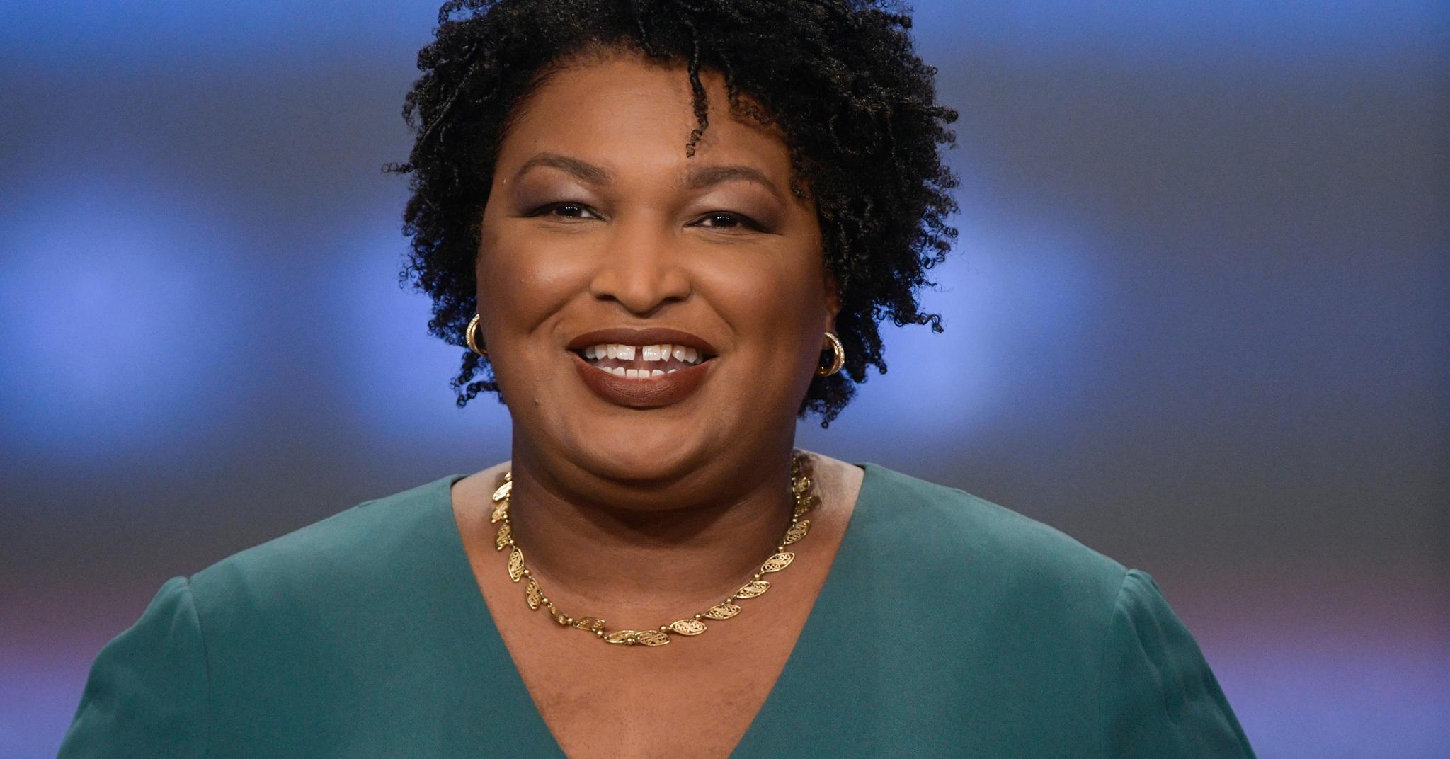 Stacey Abrams kan bli USAs første svarte kvinnelige guvernør i november. 