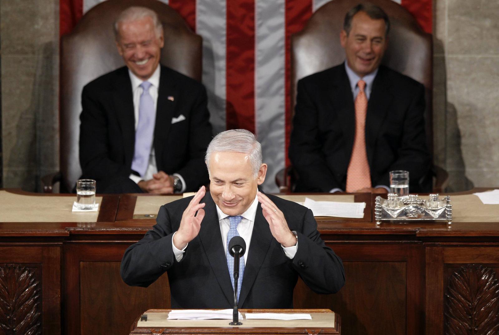 Mai 2011: Benjamin Netanyahu har talt i den amerikanske kongressen før.